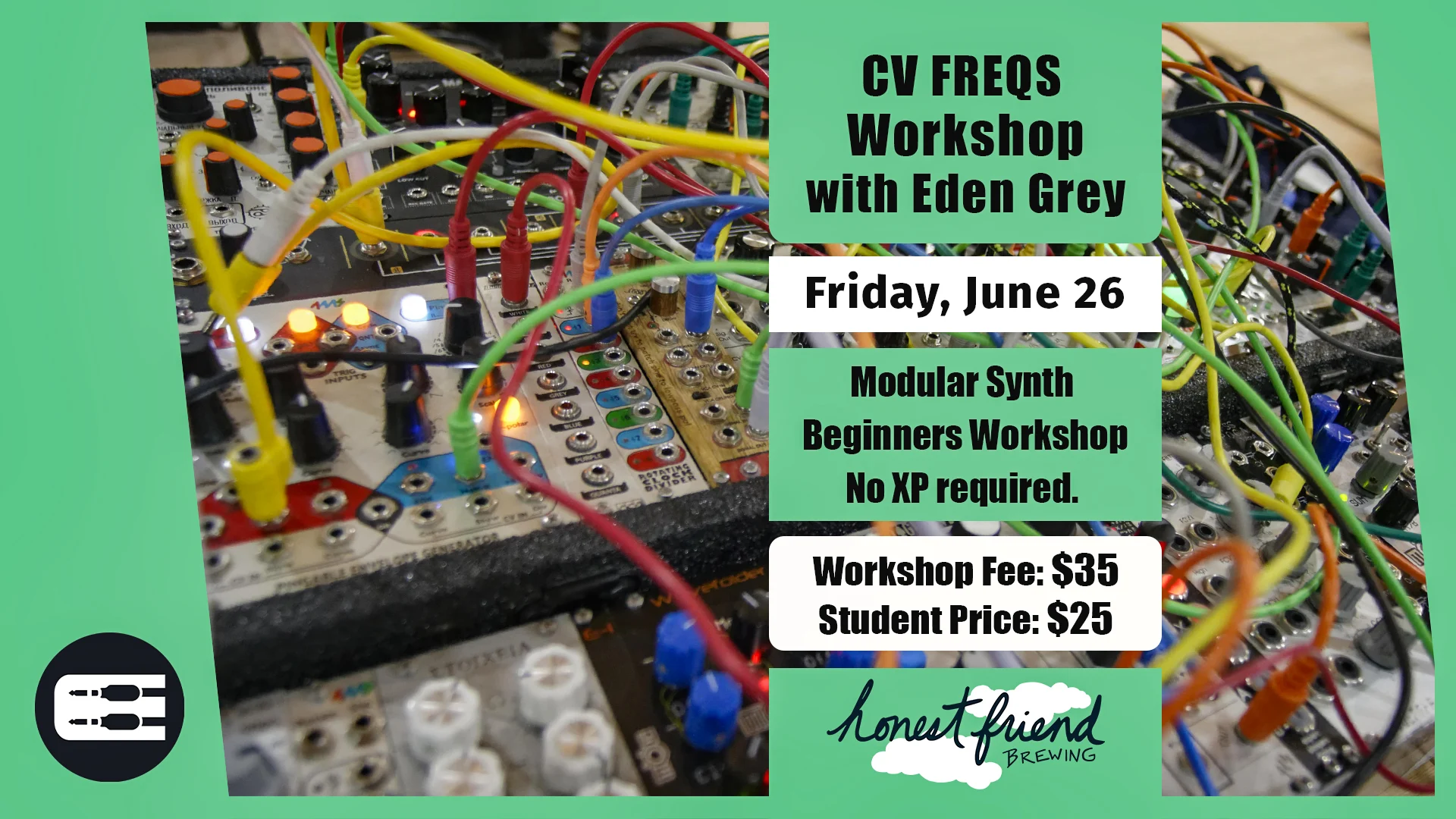 Workshop With Eden Grey At Honest Friend Brewing, 12-2pm Cover