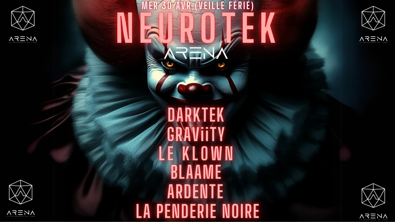 Neurotek Graviity-Darktek-Le Klown-La Penderie Noire-Blaame Cover