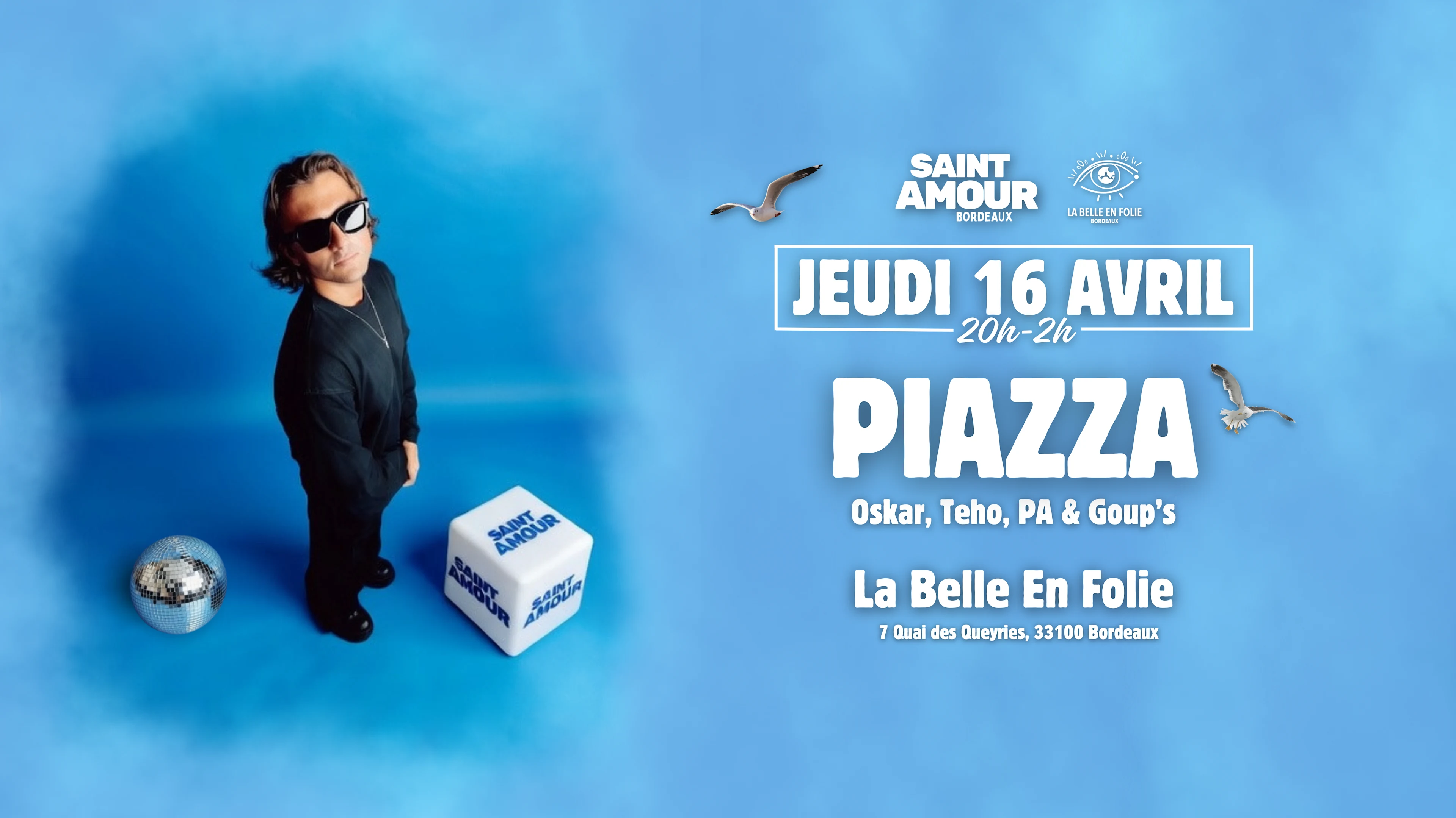 Saint Amour Bordeaux | Piazza | Jeudi 16 Avril 2026 Cover