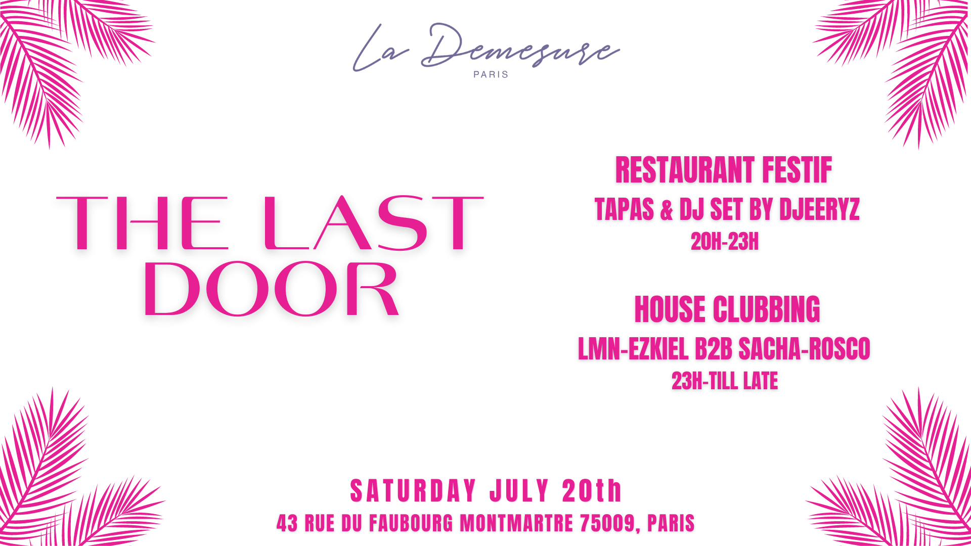 The Last Door At La Démesure Cover
