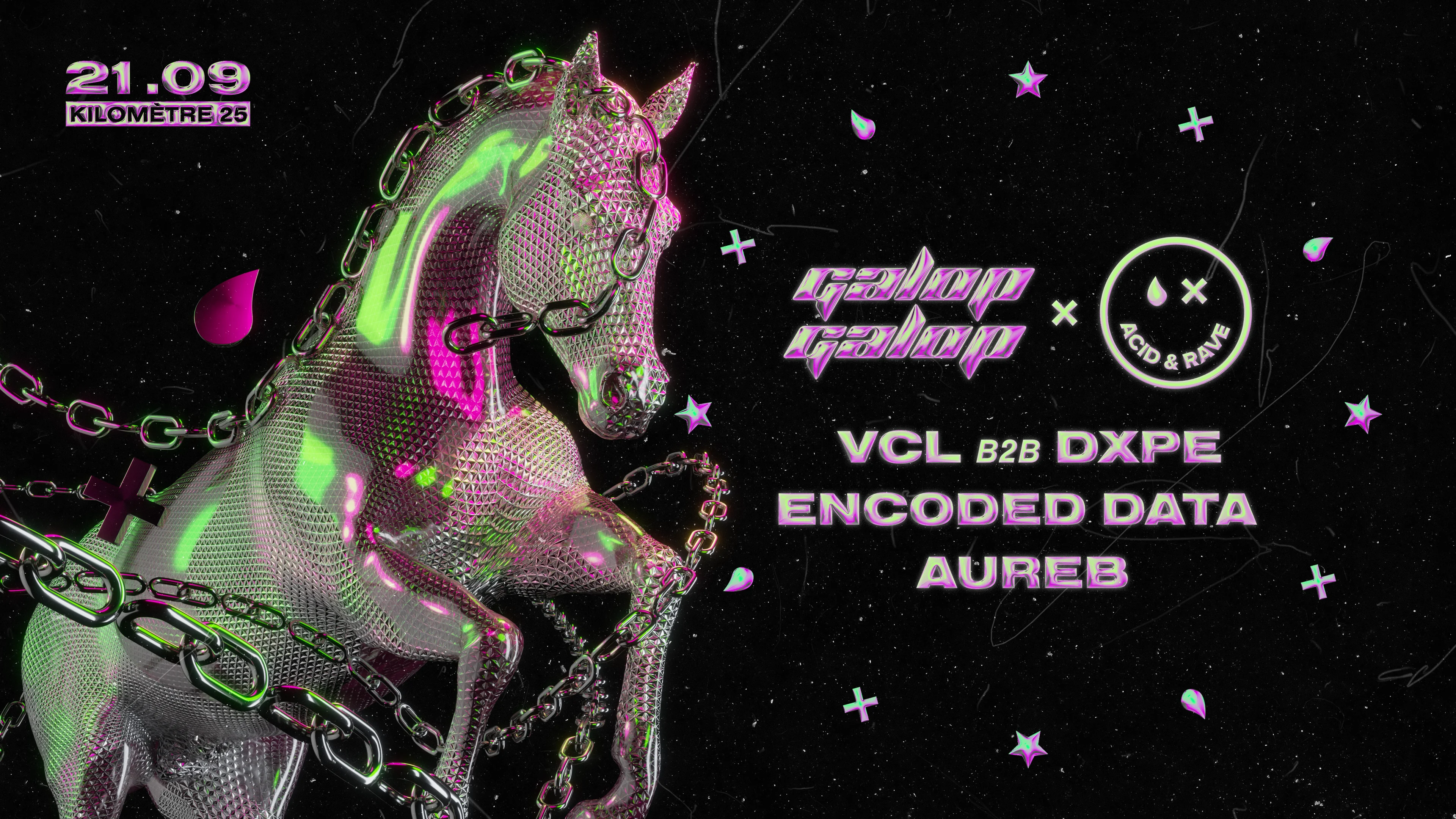 Galop Galop X Acid & Rave: Vcl B2b Dxpe, Encoded Data, Aureb Cover