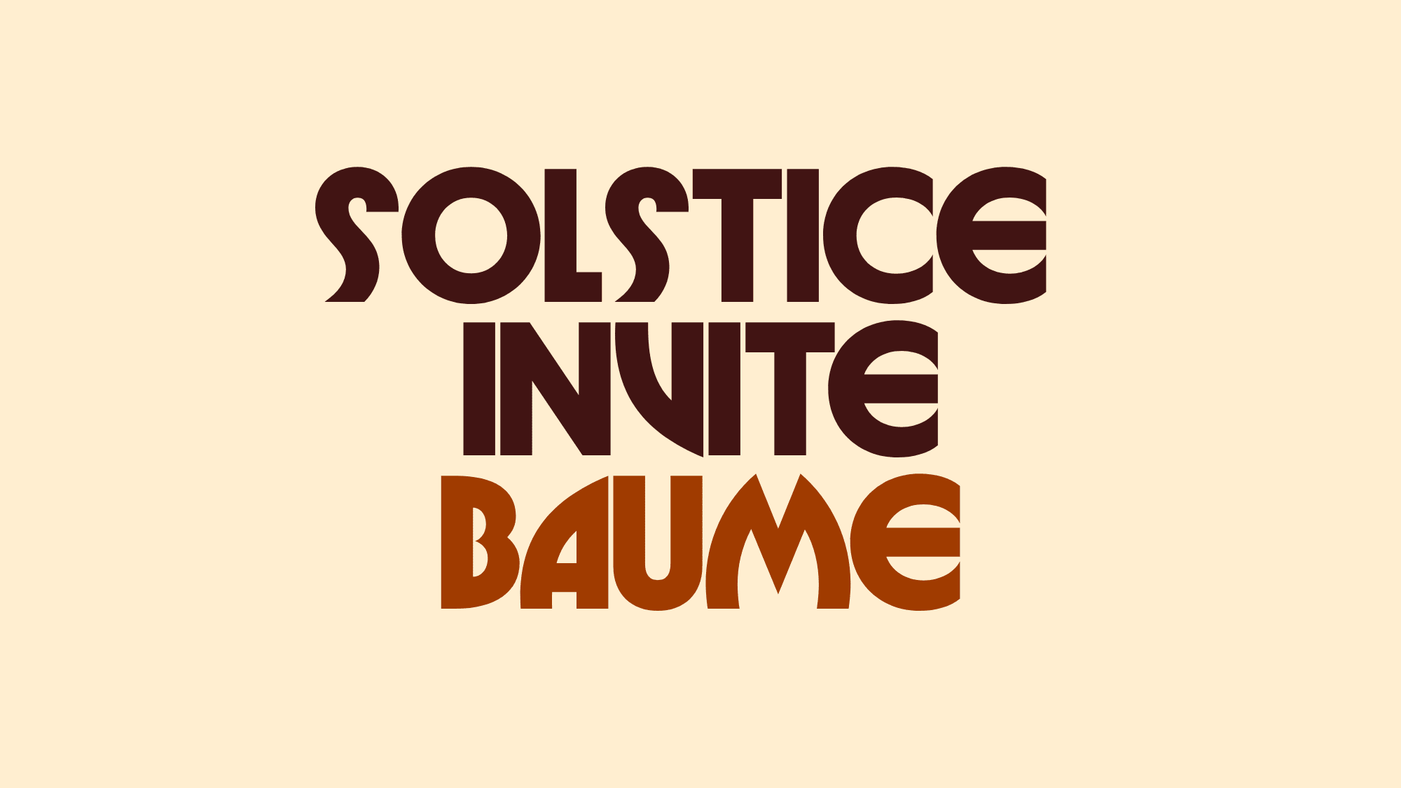 Solstice Invite Baume Cover
