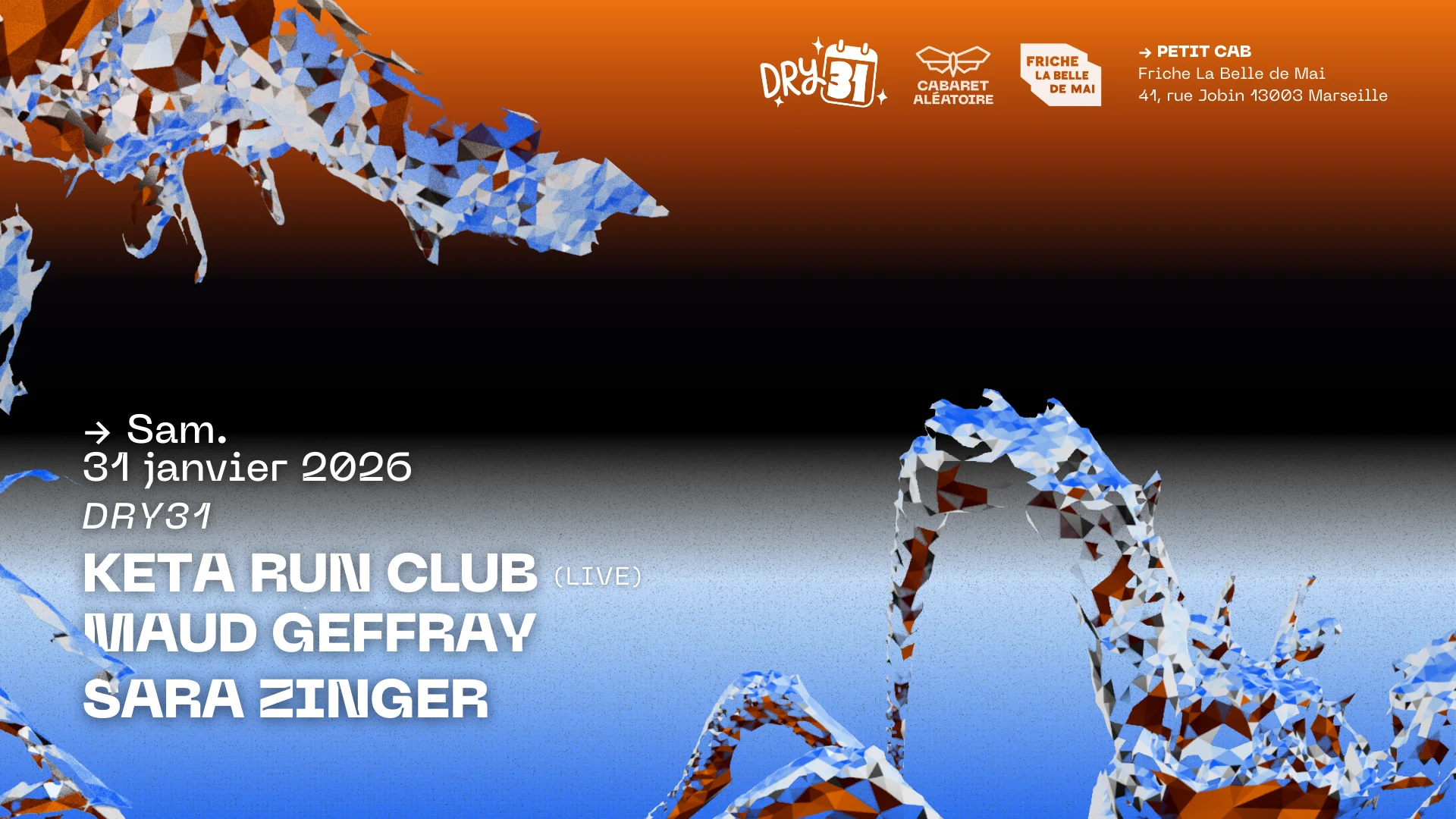 31/01 | Dry31 W/ Maud Geffray, Keta Run Club & Sara Zinger Cover