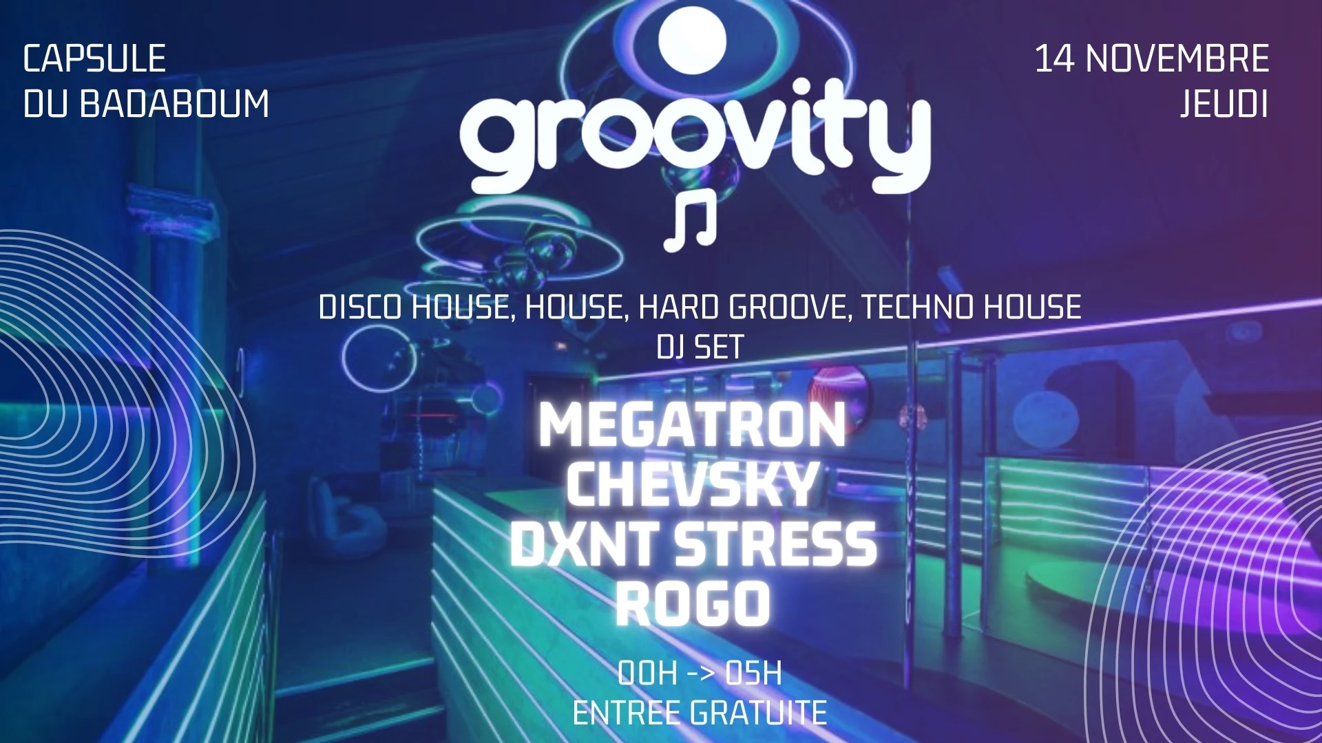 Groovity Badaboum Night Cover