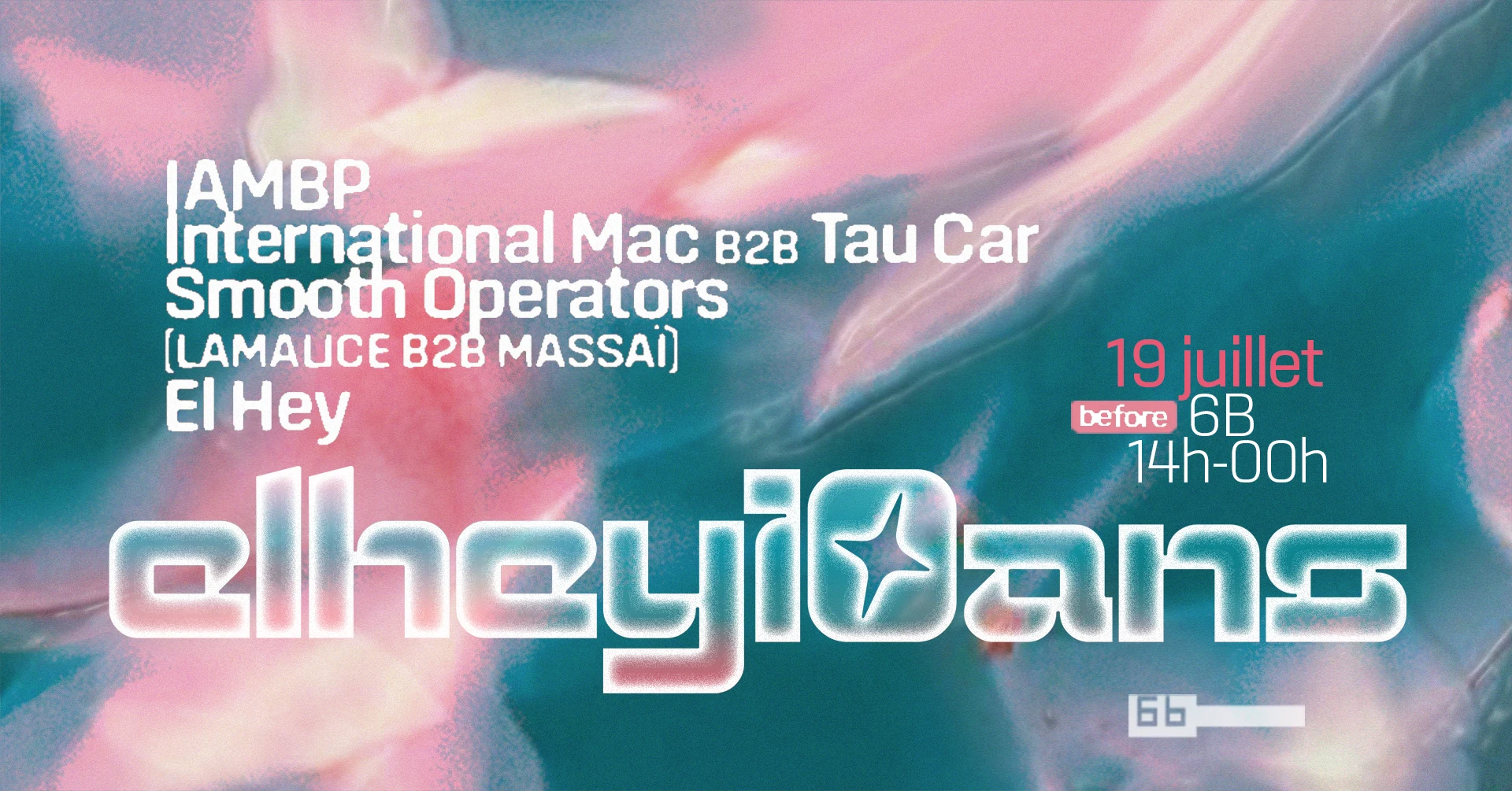 El Hey 10 Ans W/Smooth Operators, Int. Mac & Tau Car, Iambp Cover