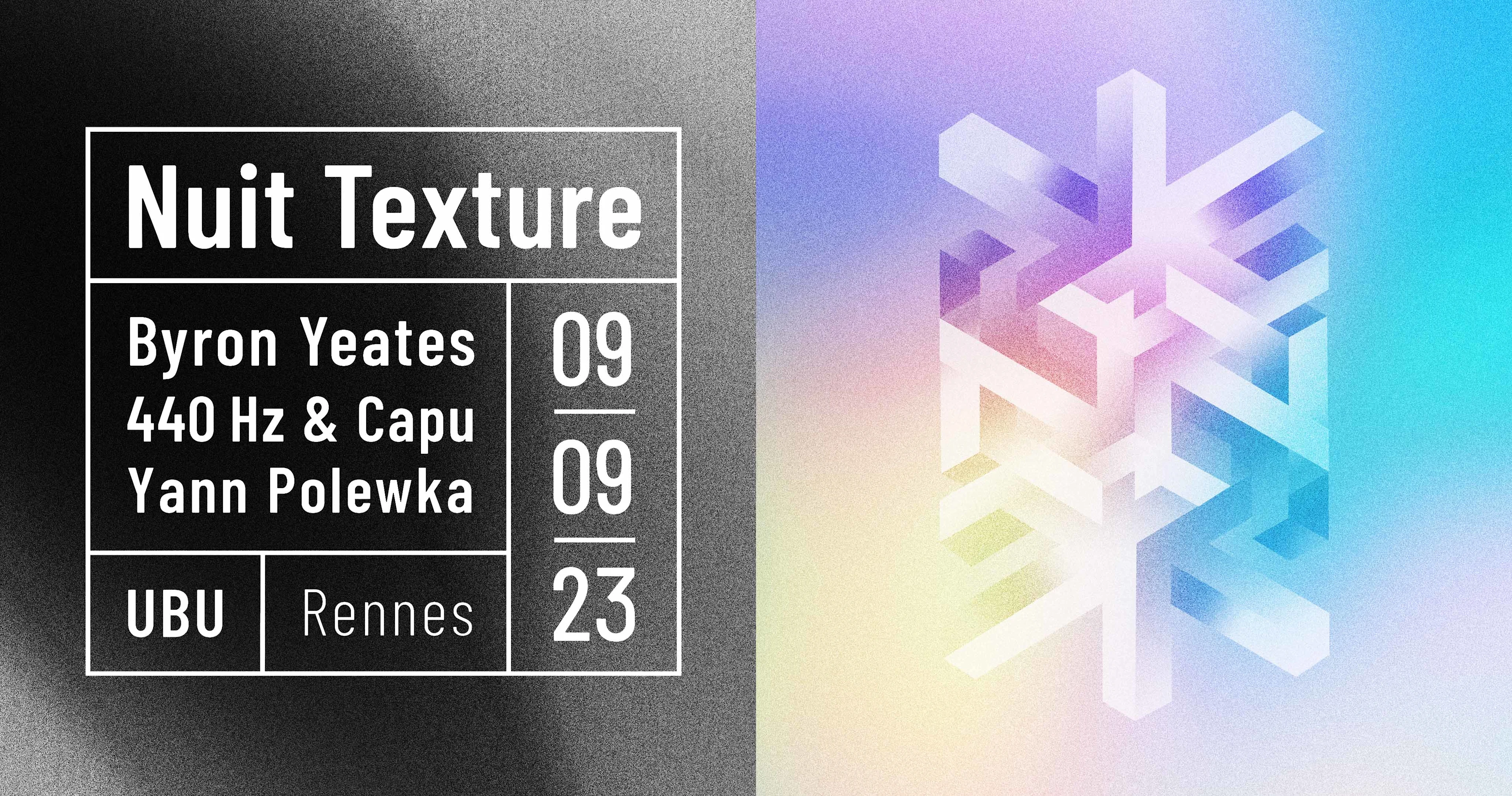 Nuit Texture : Byron Yeates, 440 Hz & Capu, Yann Polewka Cover