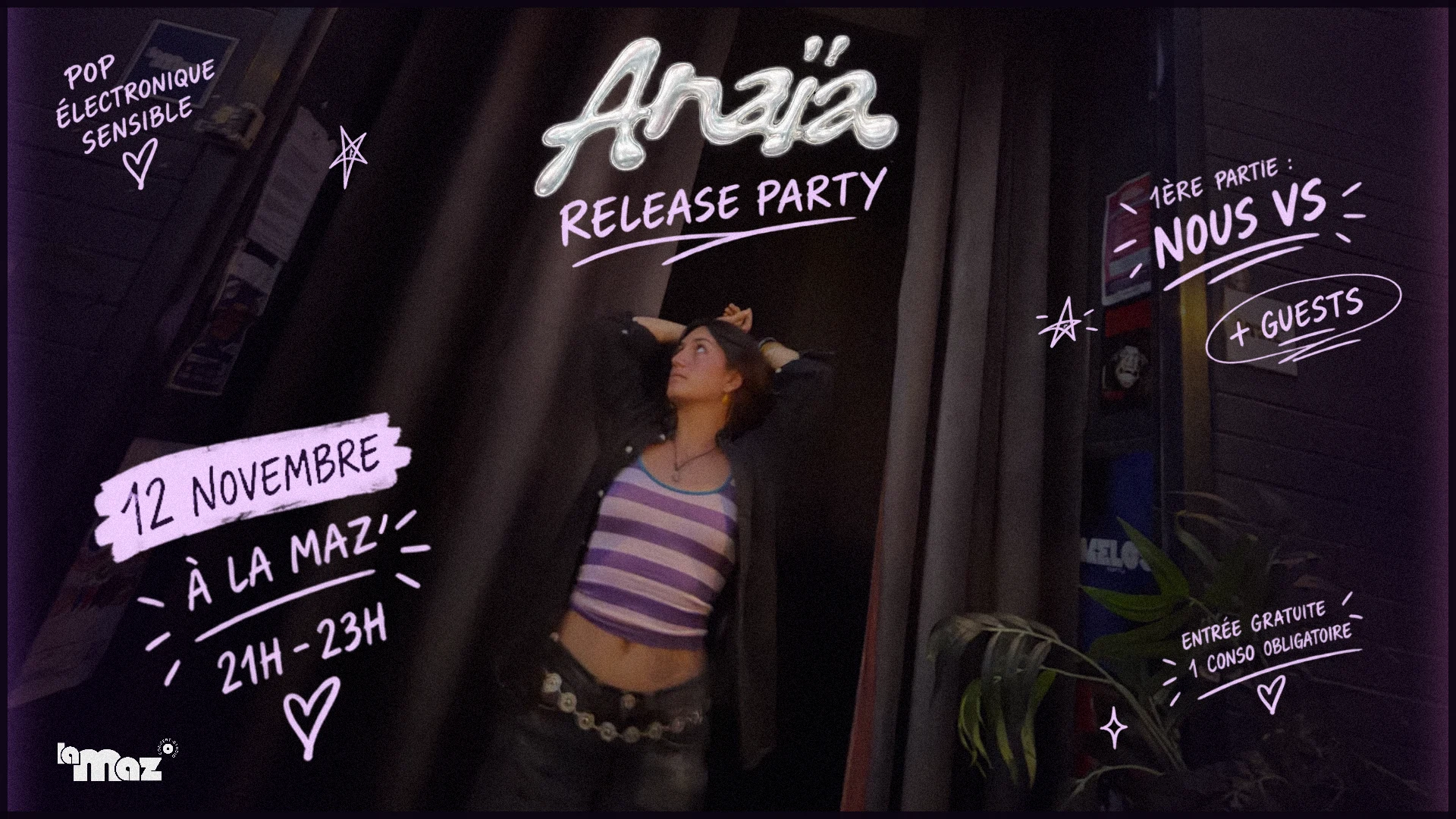 Anaïa · La Fille · Release Party Cover