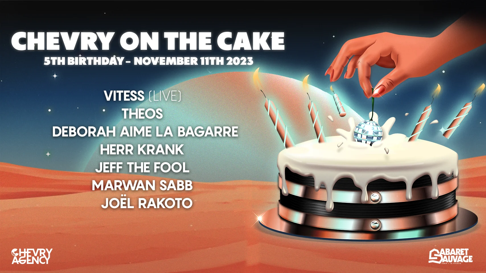 Chevry On The Cake : Vitess (Live), Theos & More Cover