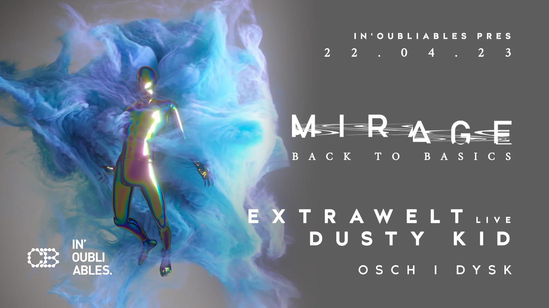 Extrawelt Live + Dusty Kid  / Mirage / 22 Avril 2023 Cover