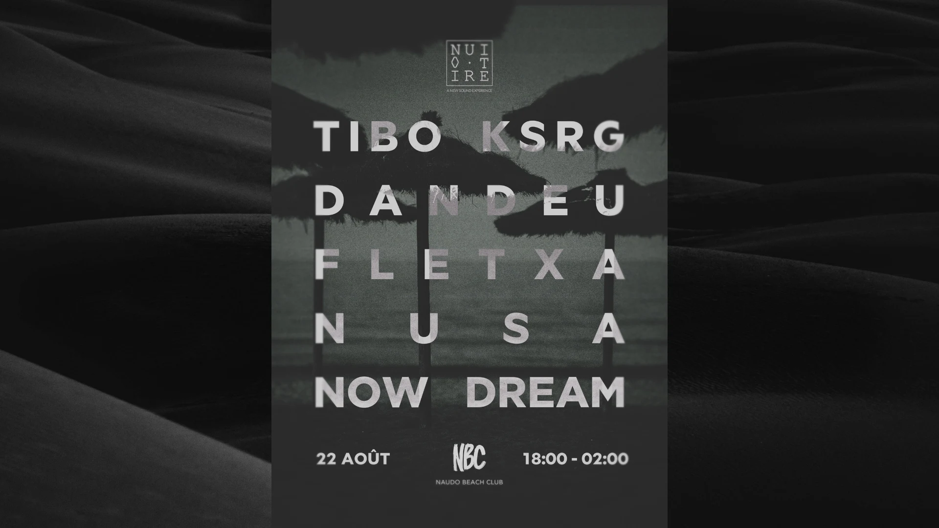 Nuit Noire X Naudo Beach Club 22.08 Cover