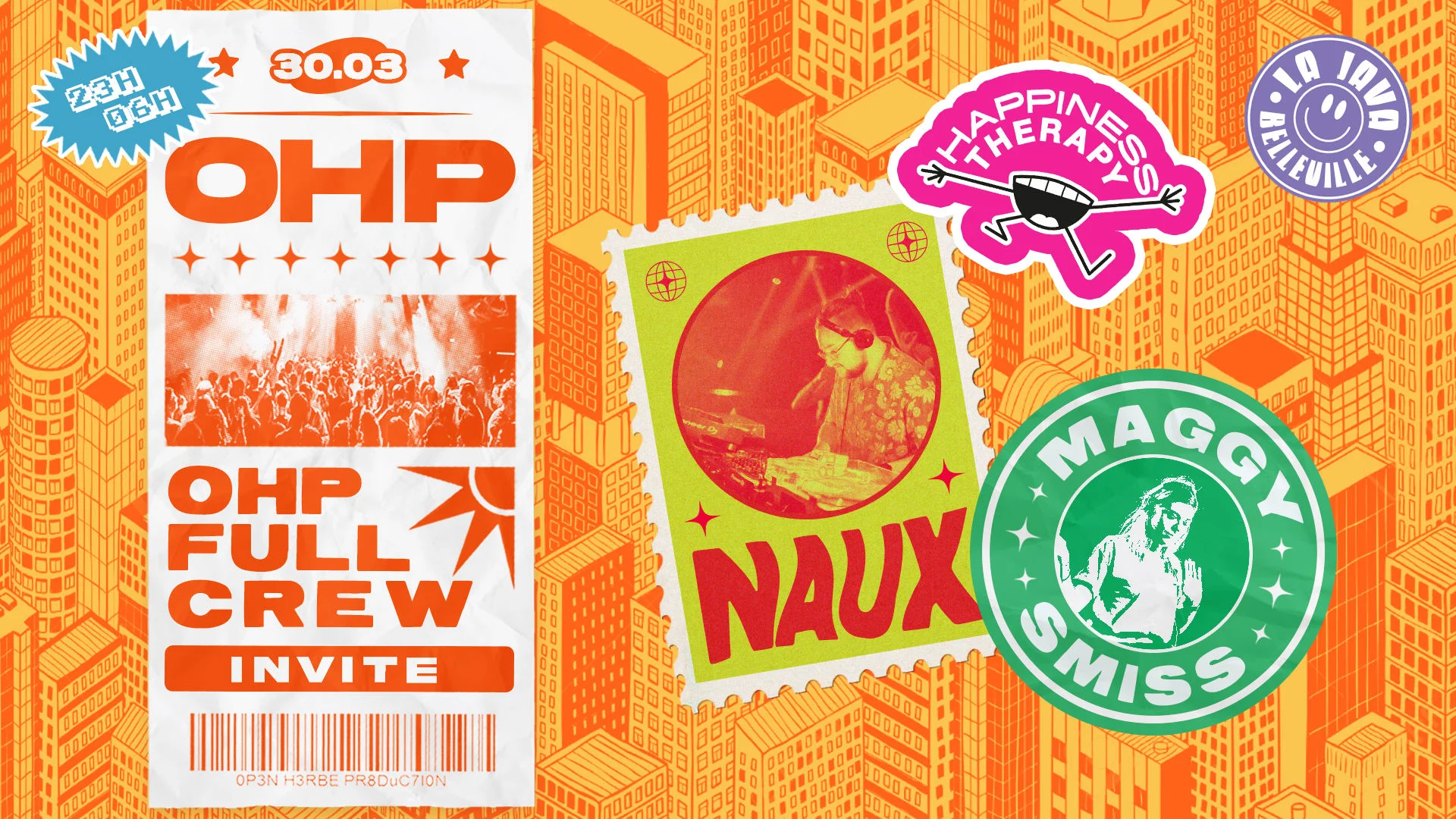 [Ohp X Happiness Therapy] Ohp Invite : Naux (+) Maggy Smiss Cover