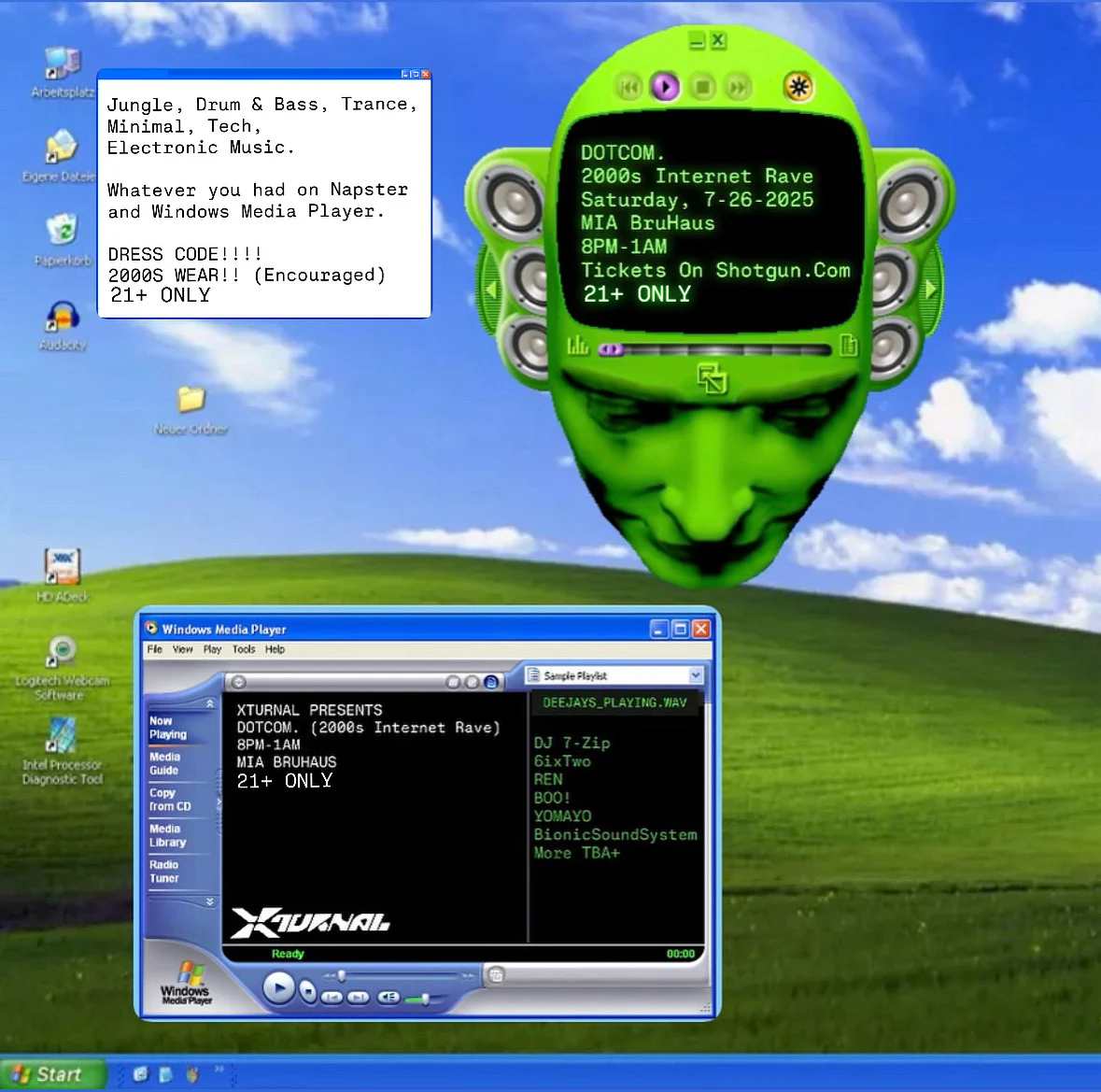 Dotcom. (2000s Internet Rave) Cover