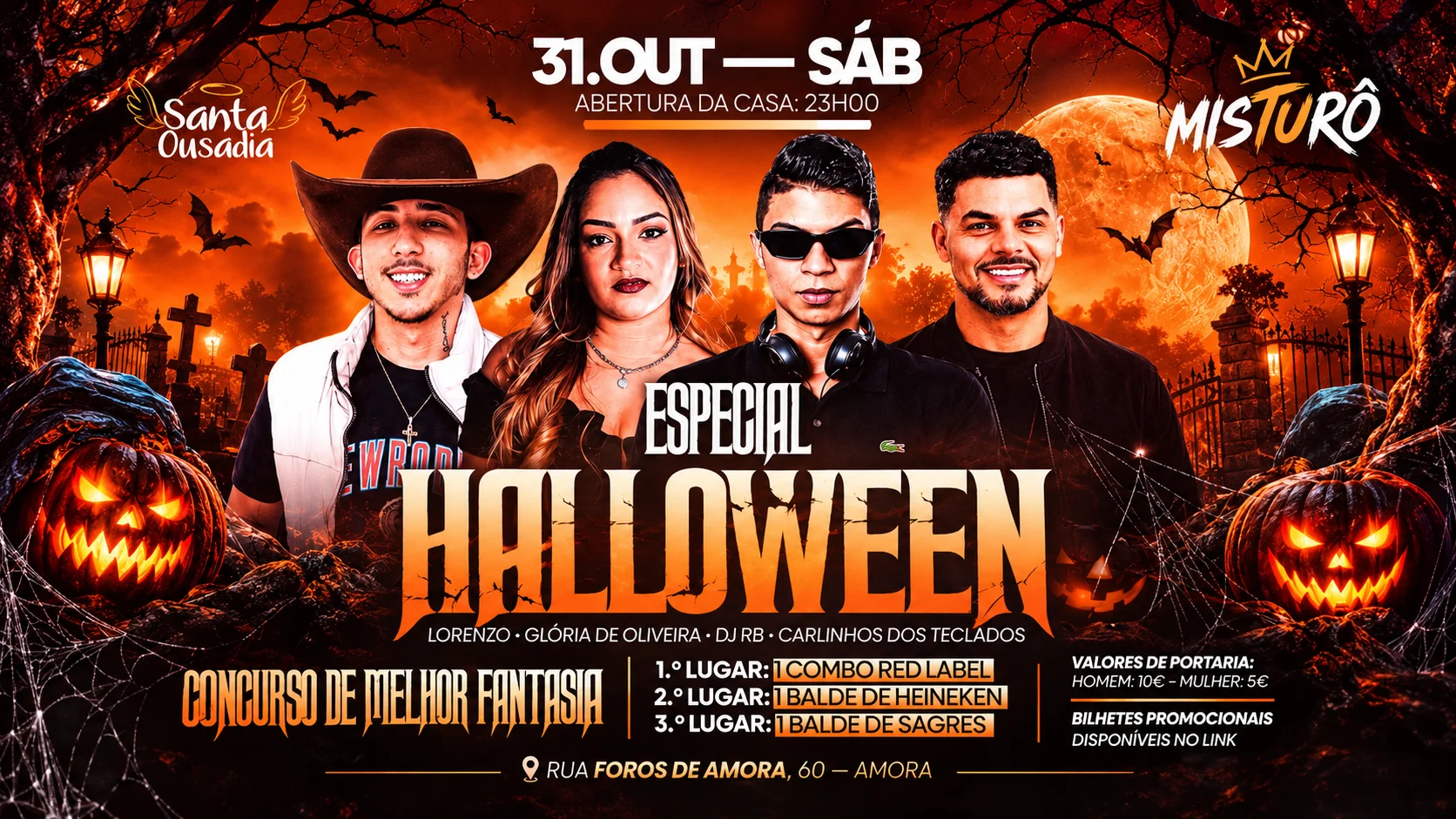 Misturo - Halloween - Glória, Carlinhos, Lorenzo, Dj Rb Cover