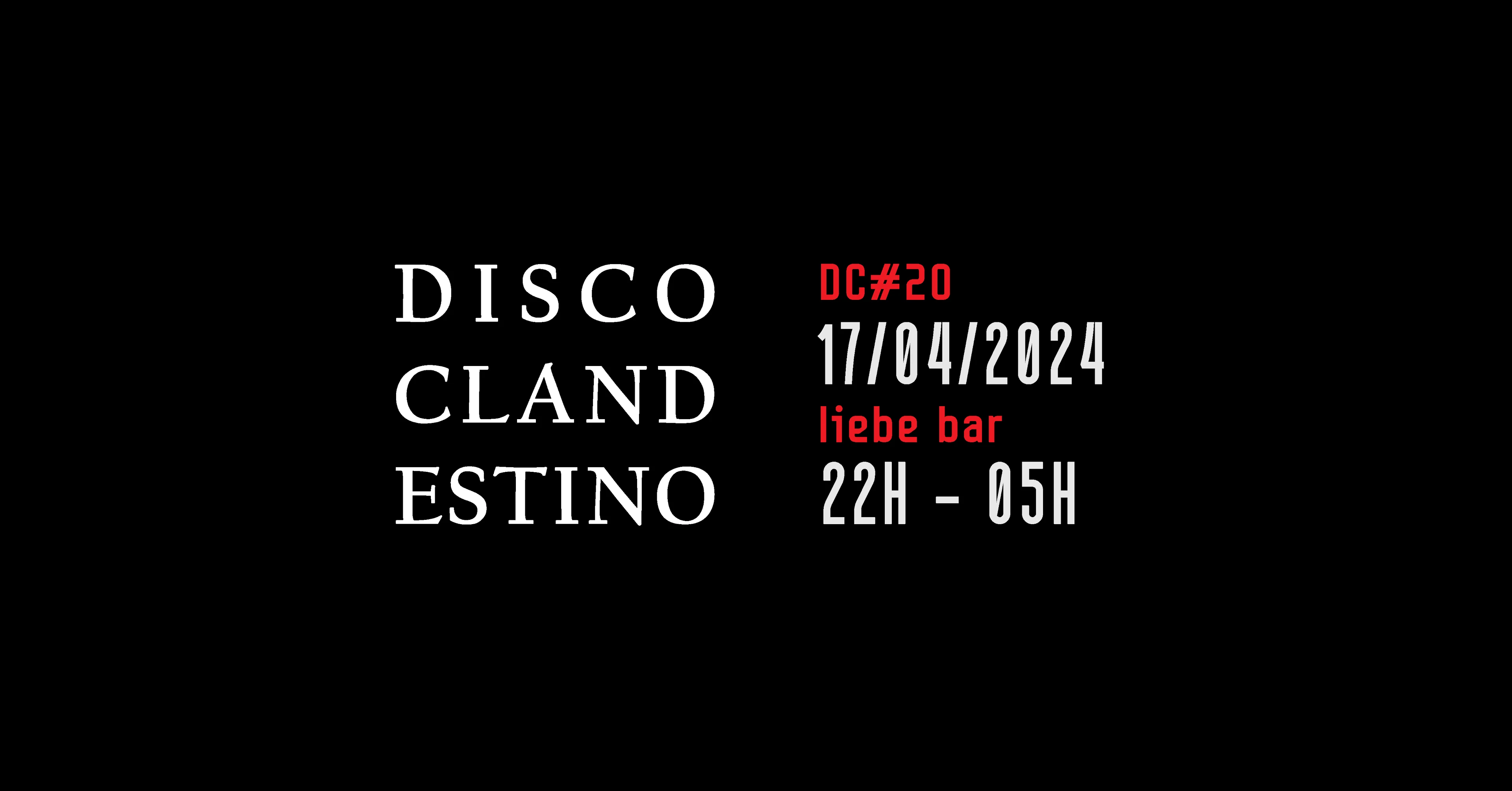 Disco Clandestino #20 Cover