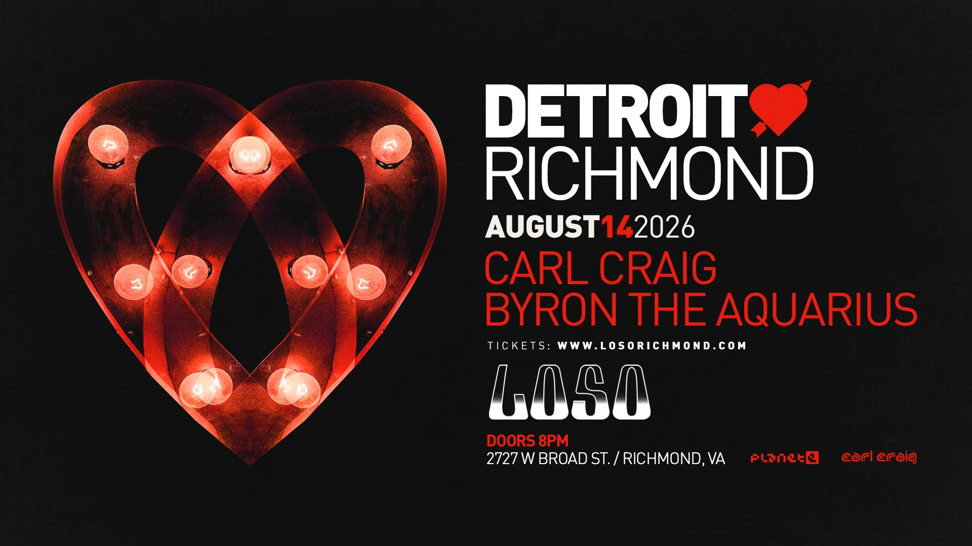 Detroit Love: Carl Craig & Byron The Aquarius Cover