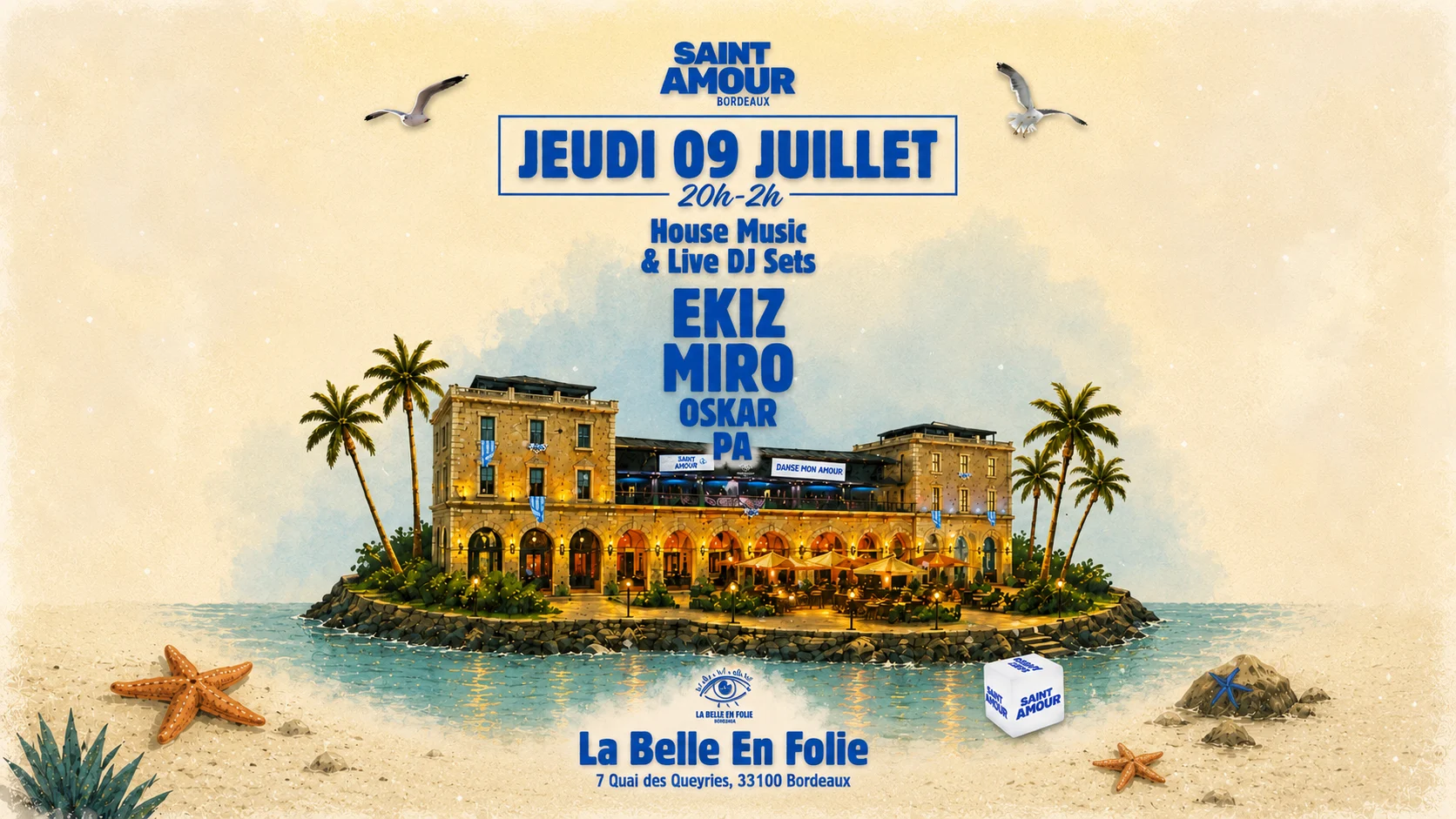 Saint Amour Bordeaux | Ekiz & Miro | Jeudi 9 Juillet 2026 Cover