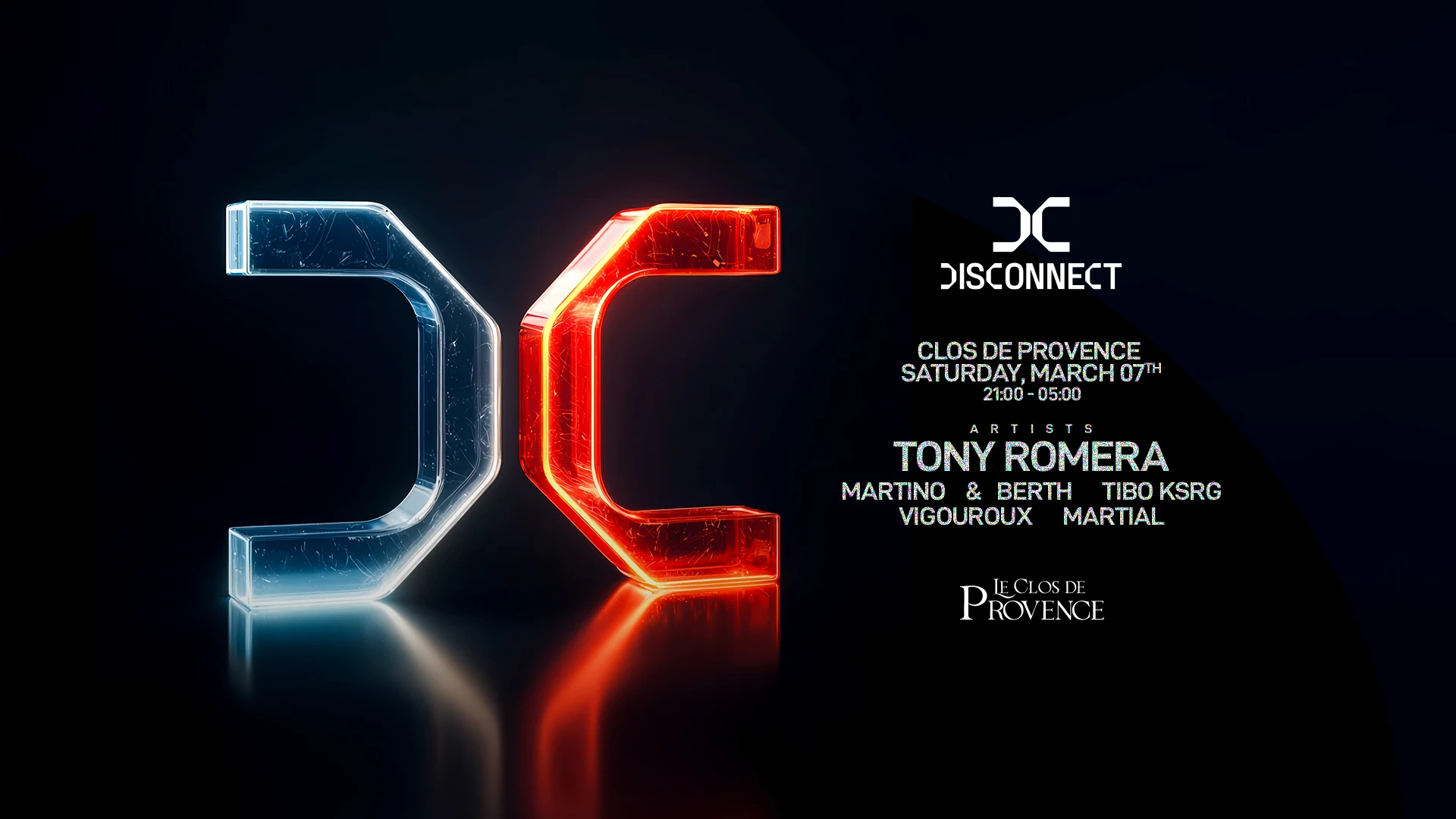 Disconnect - Tony Romera - Le Clos De Provence - 07/03/26 Cover
