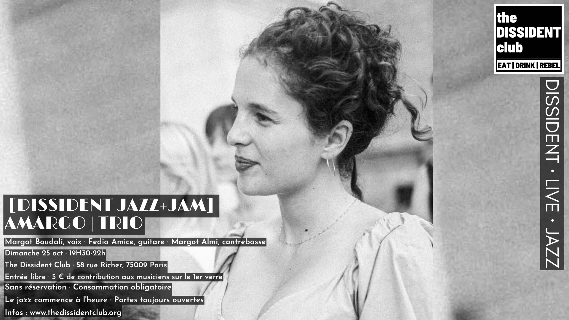 [Dissident Jazz+Jam] Amargo | Trio Cover
