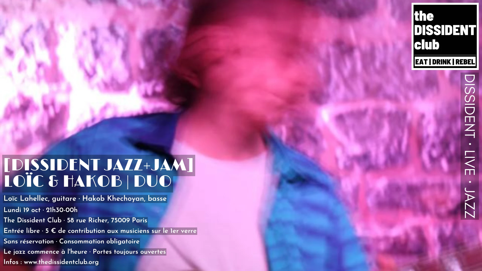 [Dissident Jazz+Jam] Loïc & Hakob | Duo Cover