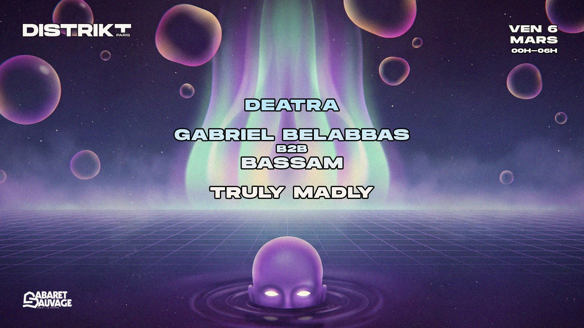 Distrikt Paris W/ Truly Madly, Gabriel Belabbas B2b Bassam Cover