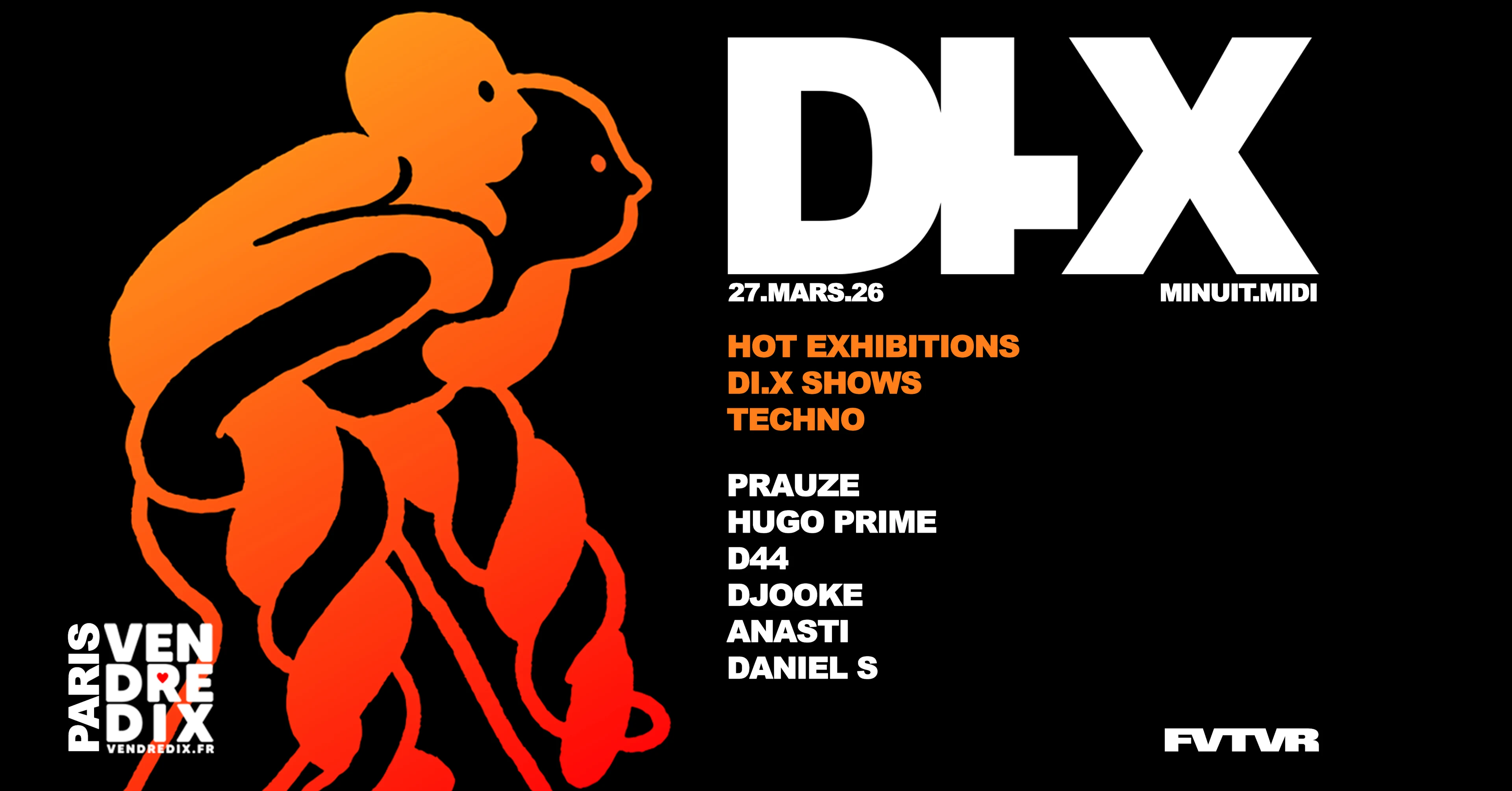 DI.X.Minuit.Midi: Prauze, D44, Hugo Prime, Djooke, Anasti Cover