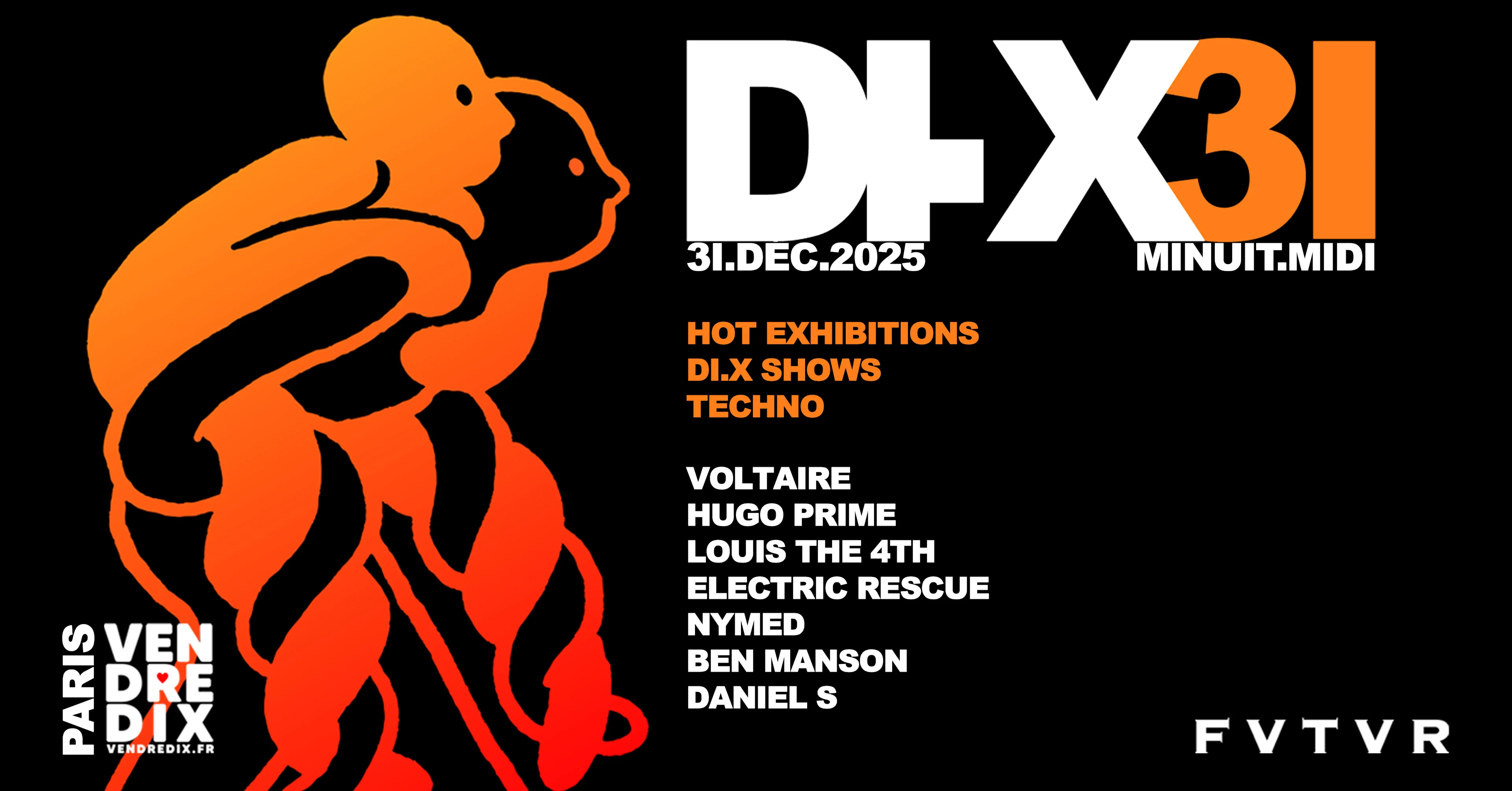 DI.X31.Minuit.Midi: Electric Rescue, Voltaire, Nymed & More Cover