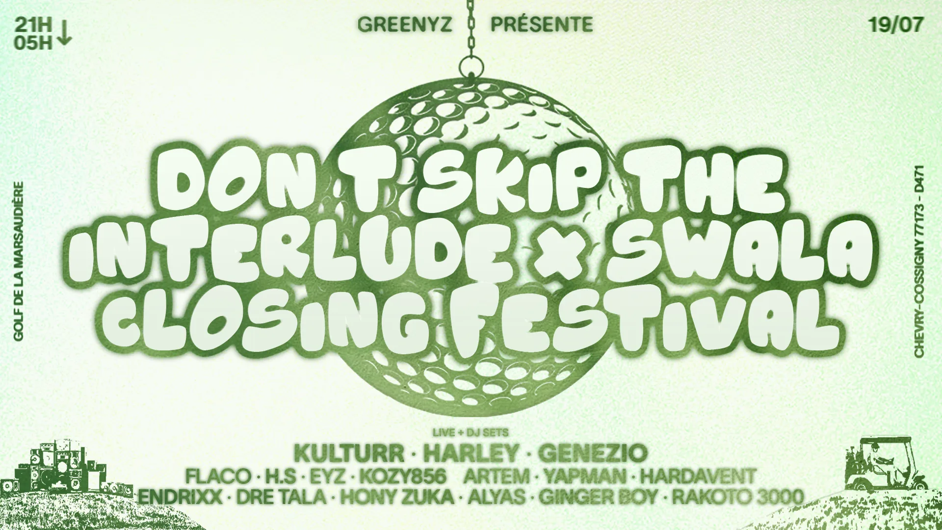 Don't Skip The Interlude X Swala : Golf Closing Festival Cover