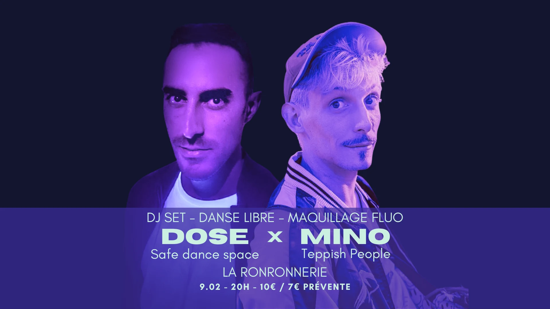 Dose X Mino : Dj Set, Danse Libre, Maquillage Fluo Cover