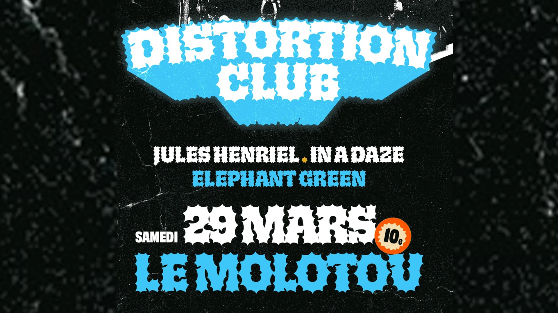 Distortion Club - The Elephant Green+Jules Henriel+In A Daze Cover