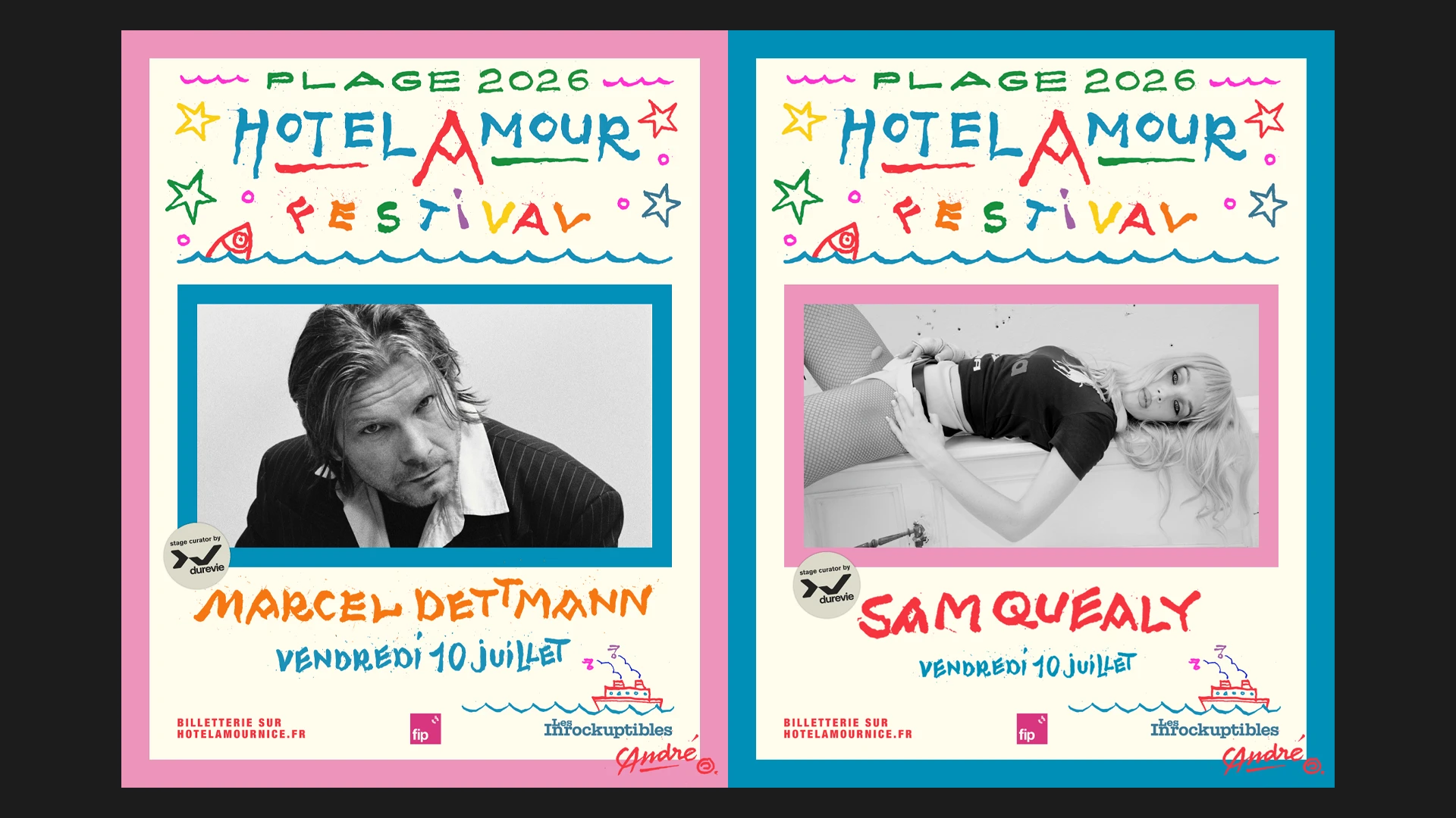 Marcel Dettmann & Sam Quealy À La Plage De L'hotel Amour Cover