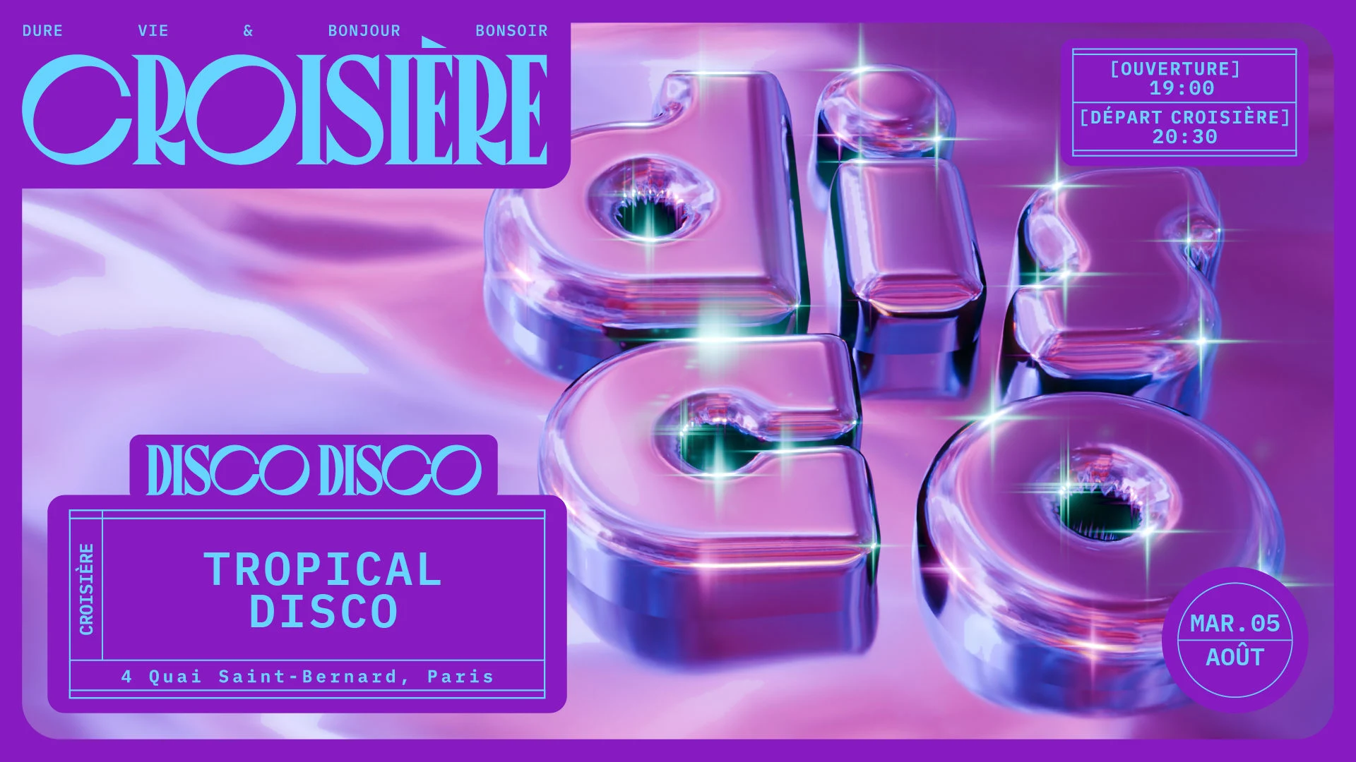 Disco Disco Croisière : Tropical Disco Cover