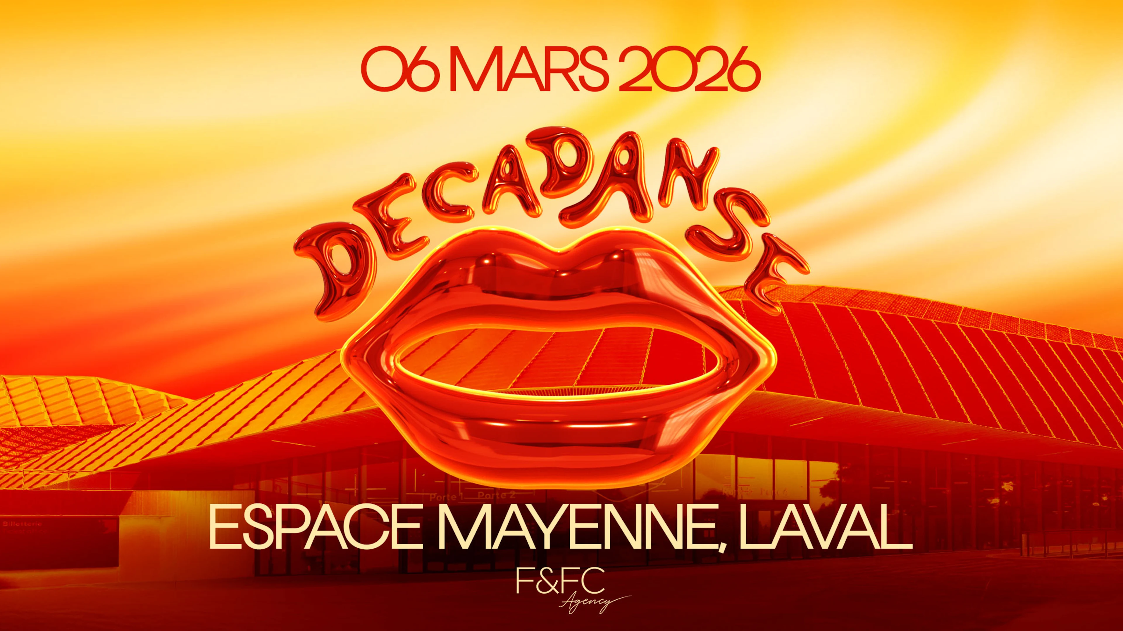 Decadanse Party - Vendredi 06 Mars - Espace Mayenne, Laval Cover