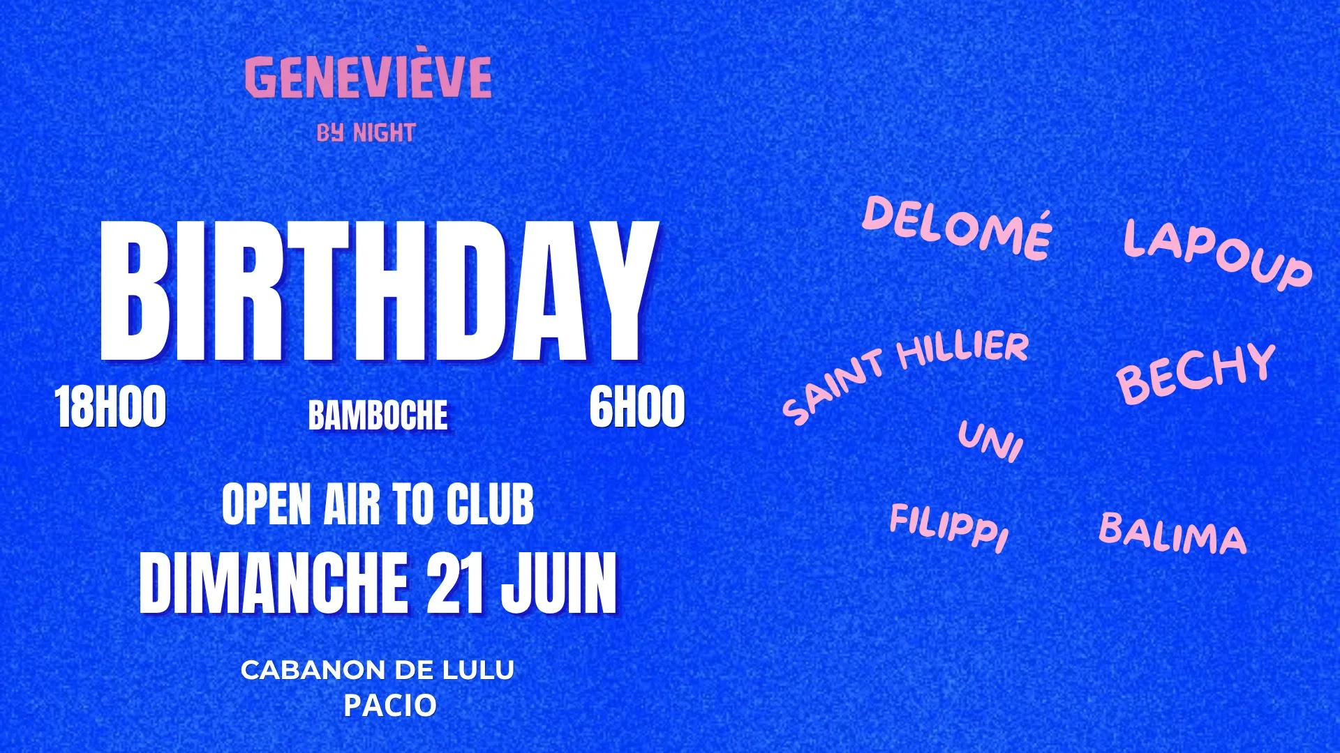 The Geneviève Birthday - I Cover