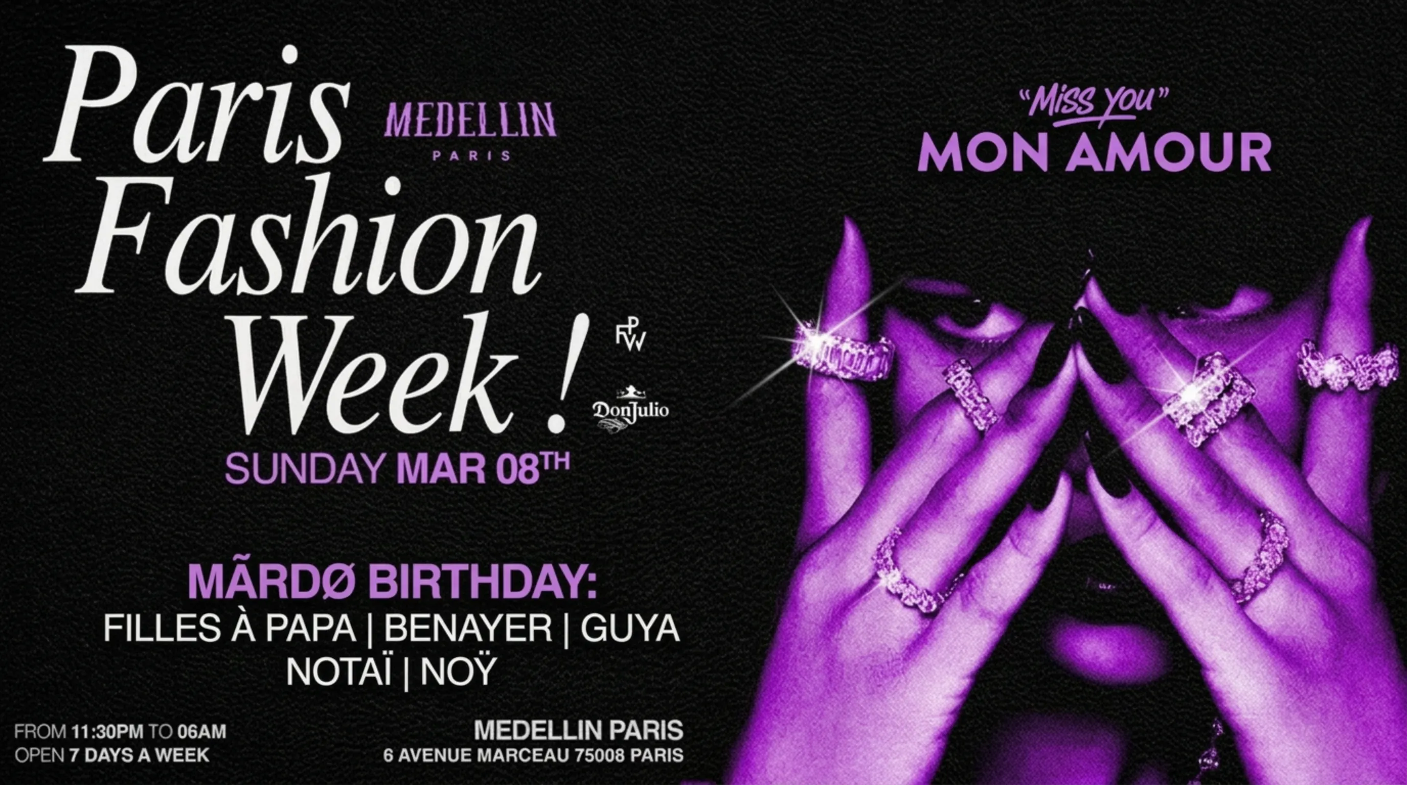 Miss You Mon Amour I Paris Fashion Week Cover