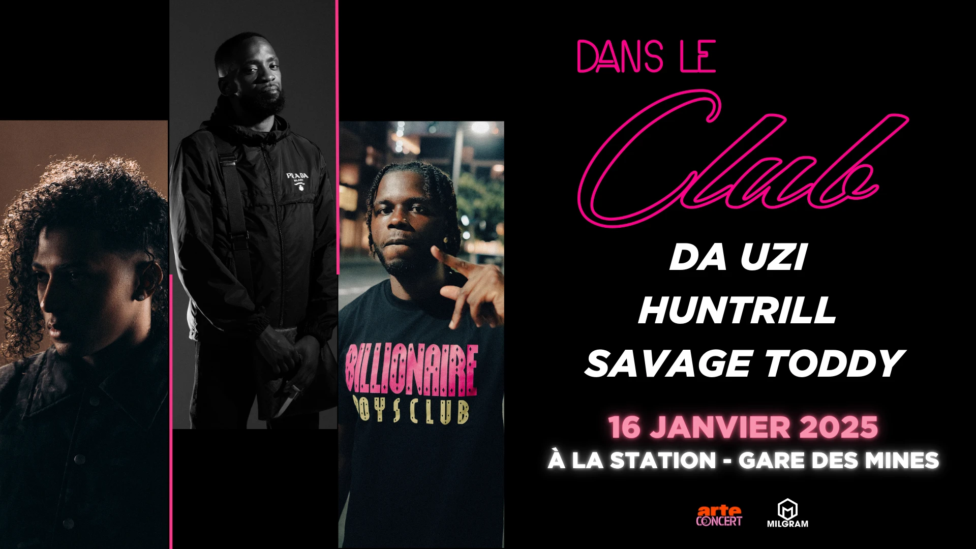 Dans Le Club X Da Uzi, Savage Toddy, Huntrill Cover