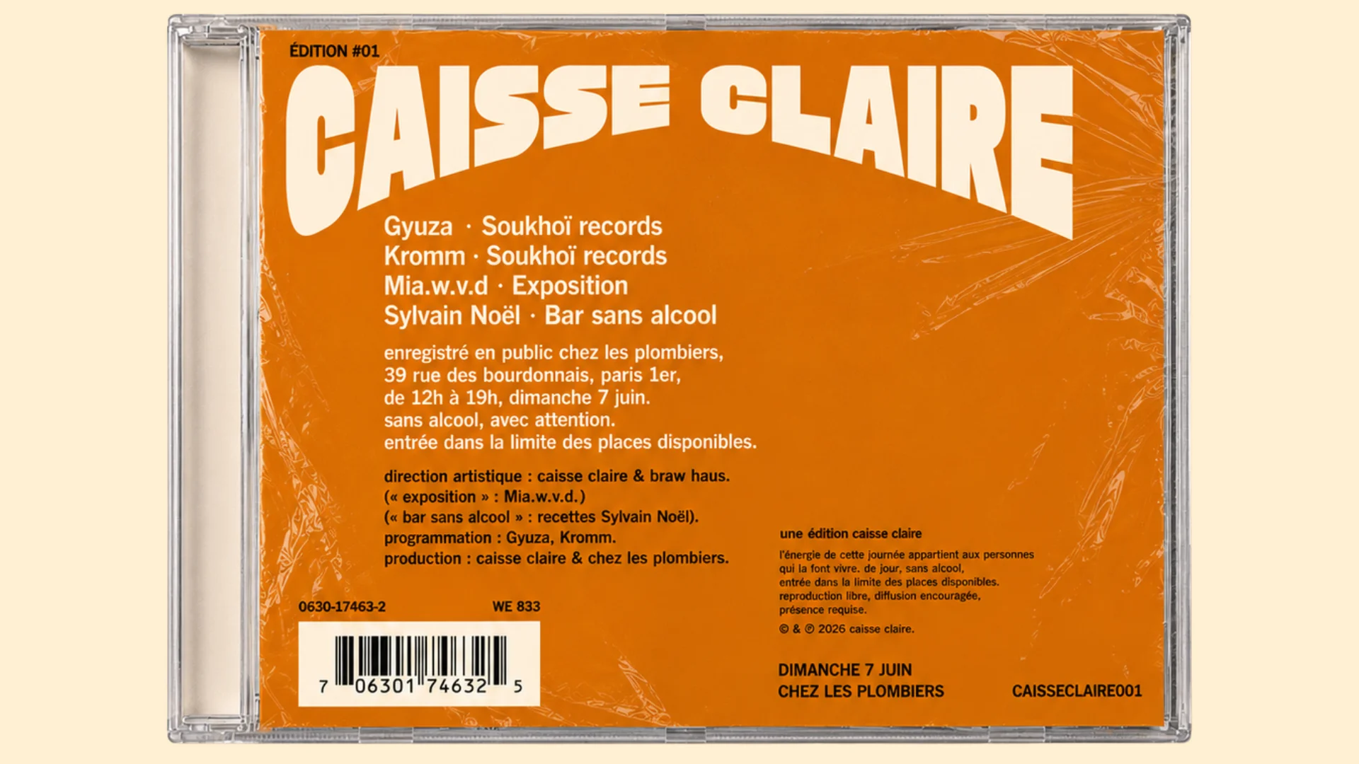 Caisse Claire #001 Cover
