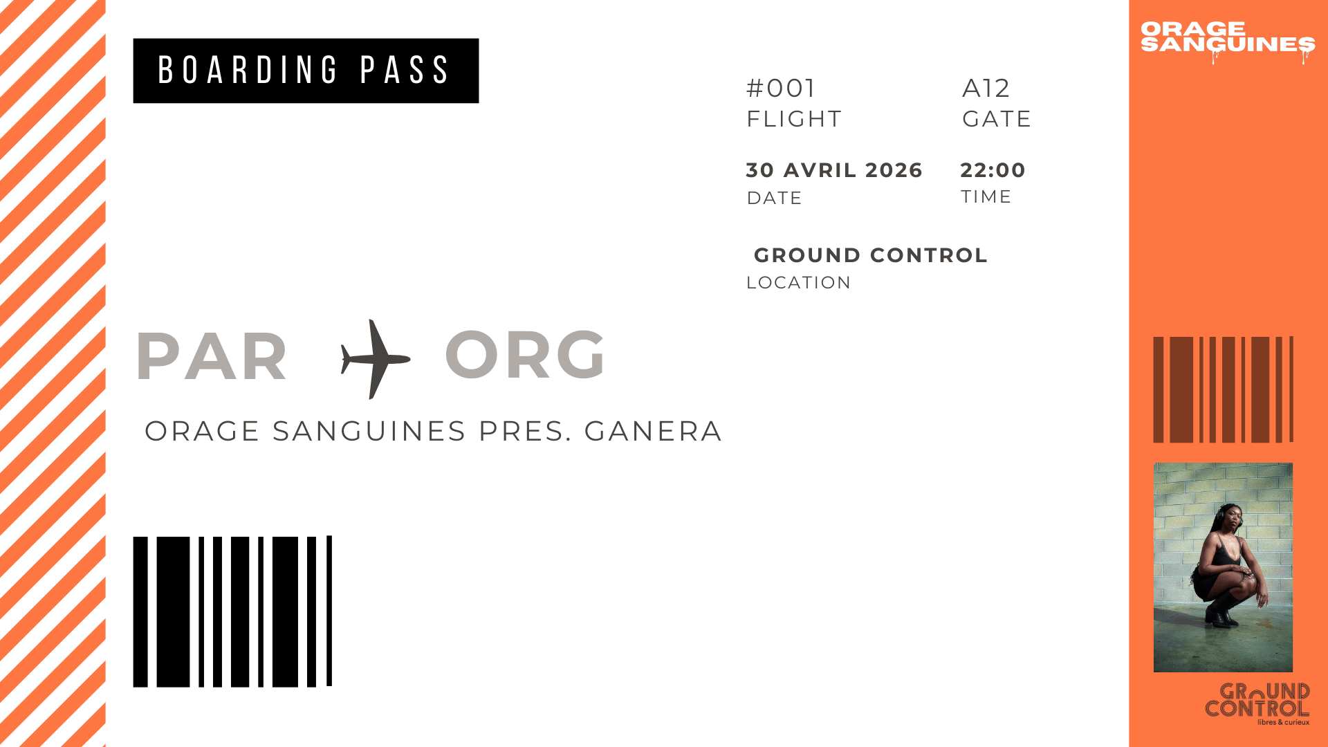 Orage Sanguines X Ground Control Présente : Ganera Cover