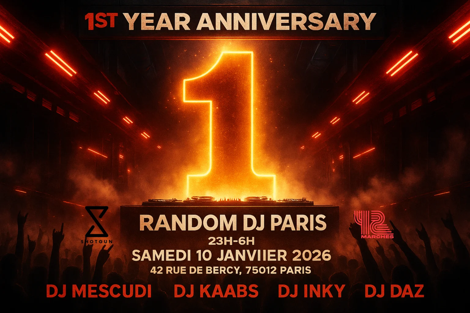 1 Year Anniversary – Random Dj Paris X 42 Marches Cover
