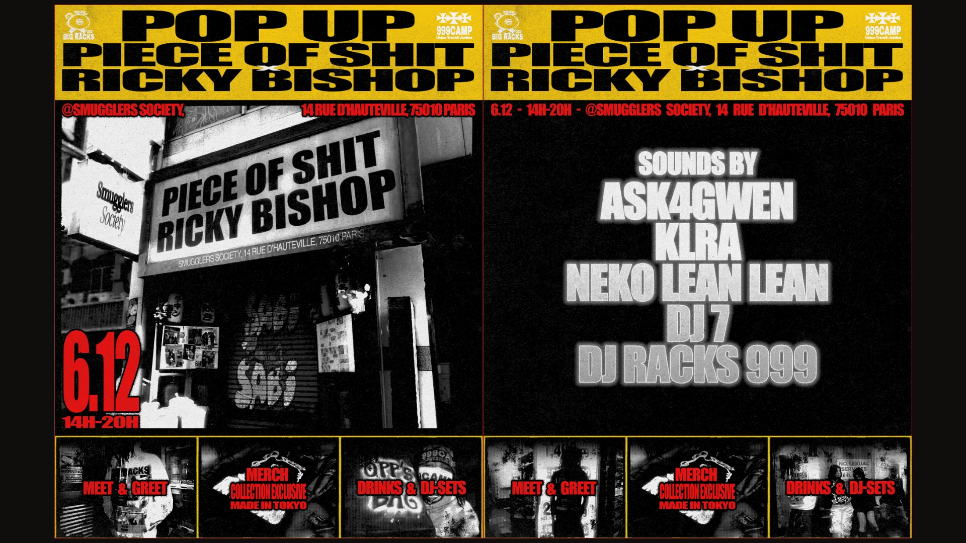 Pop Up Piece Of Shit X Ricky Bishop - Meet & Greet // 06.12 Cover