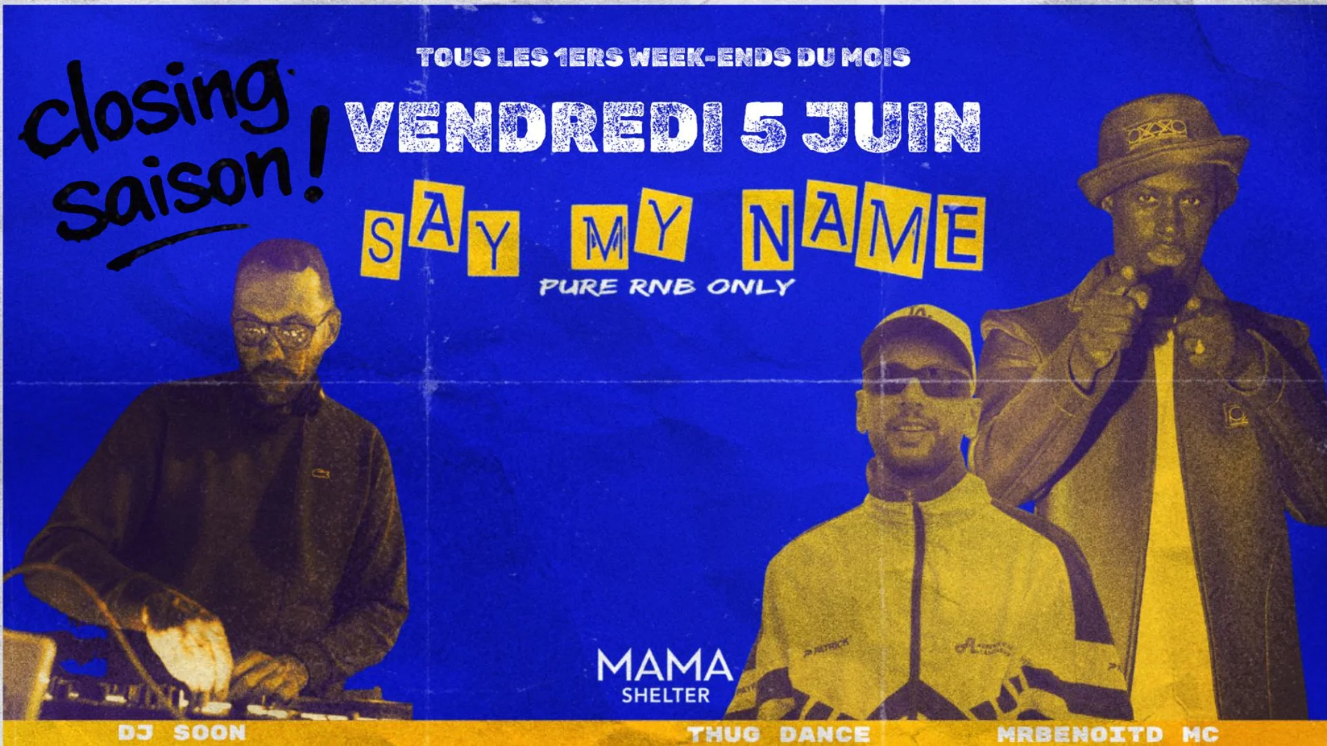 Say My Name Rnb X Mama Marseille - Closing Saison Cover