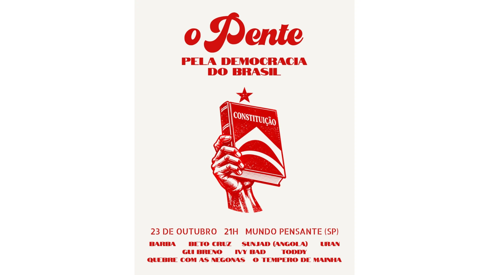23/10 - O Pente | Pela Democracia Do Brasil No Mp Cover