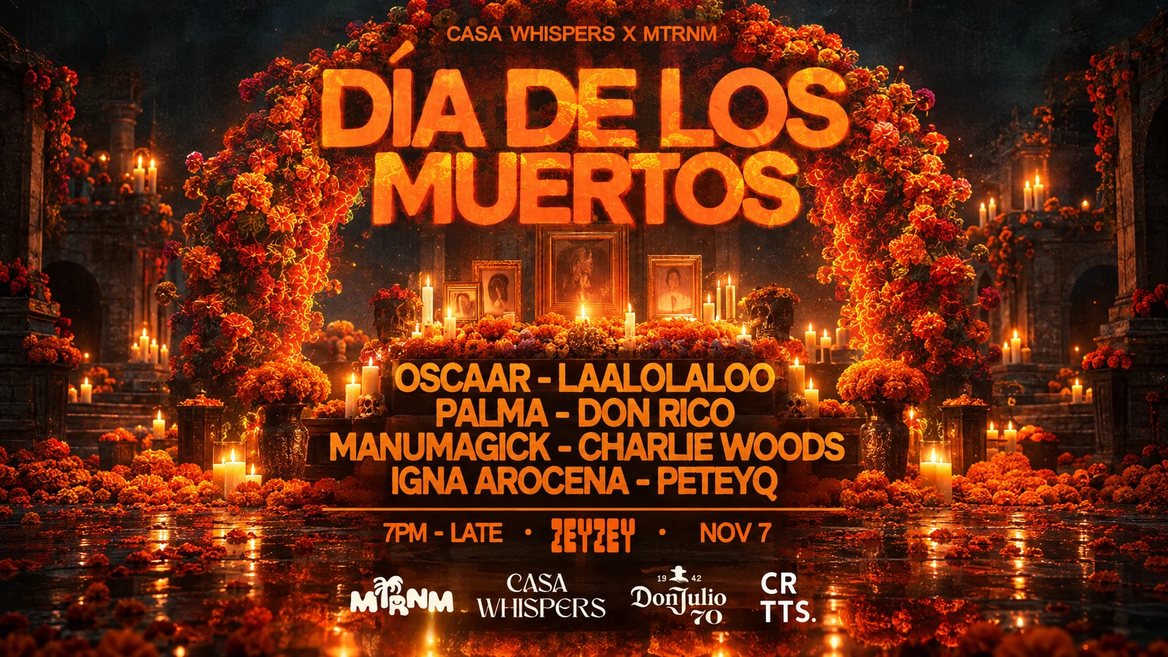 Casa Whispers X Mtrnm Present: Dia De Los Muertos Cover