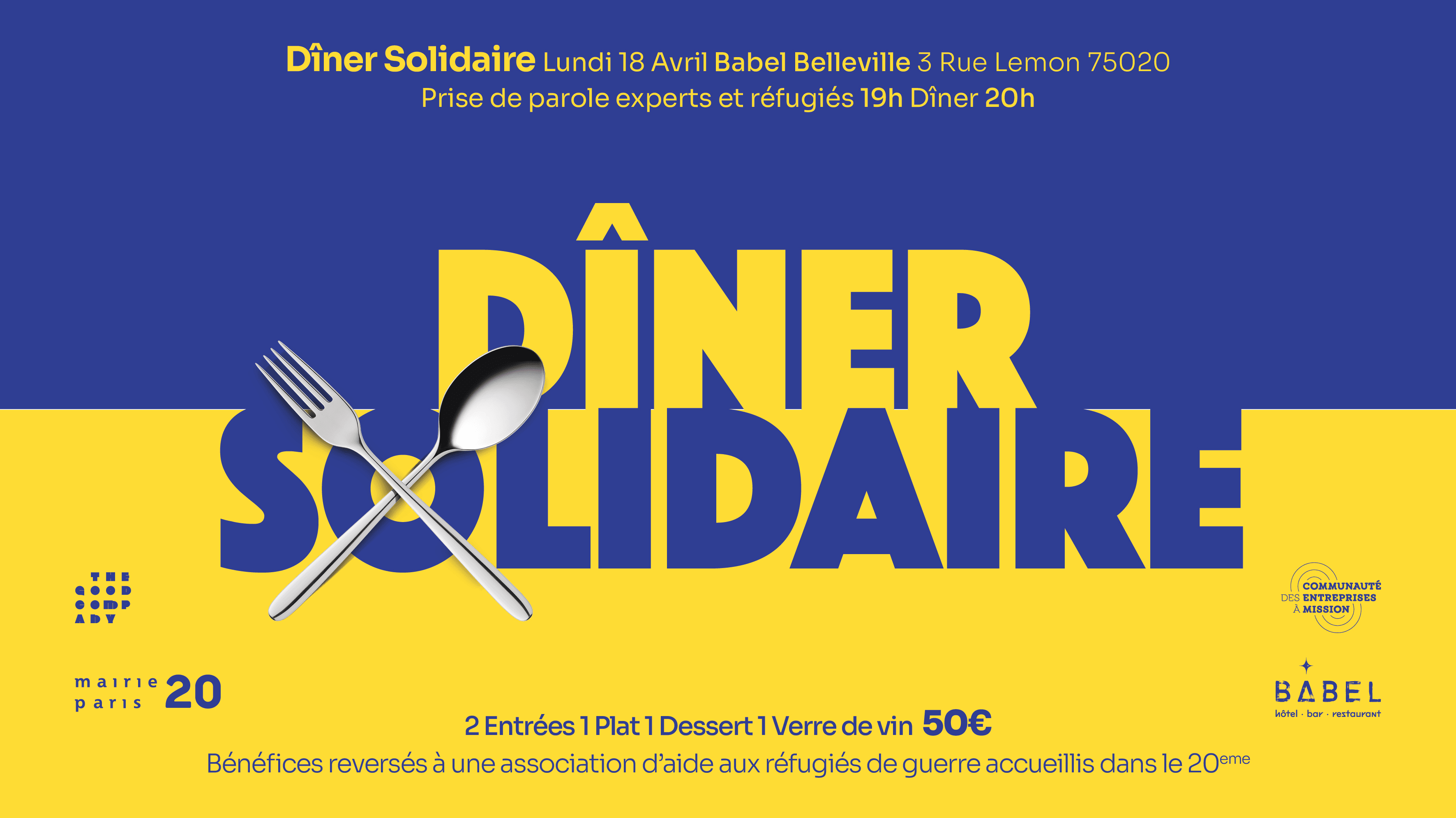 Diner Solidarité Ukraine - Belleville Cover