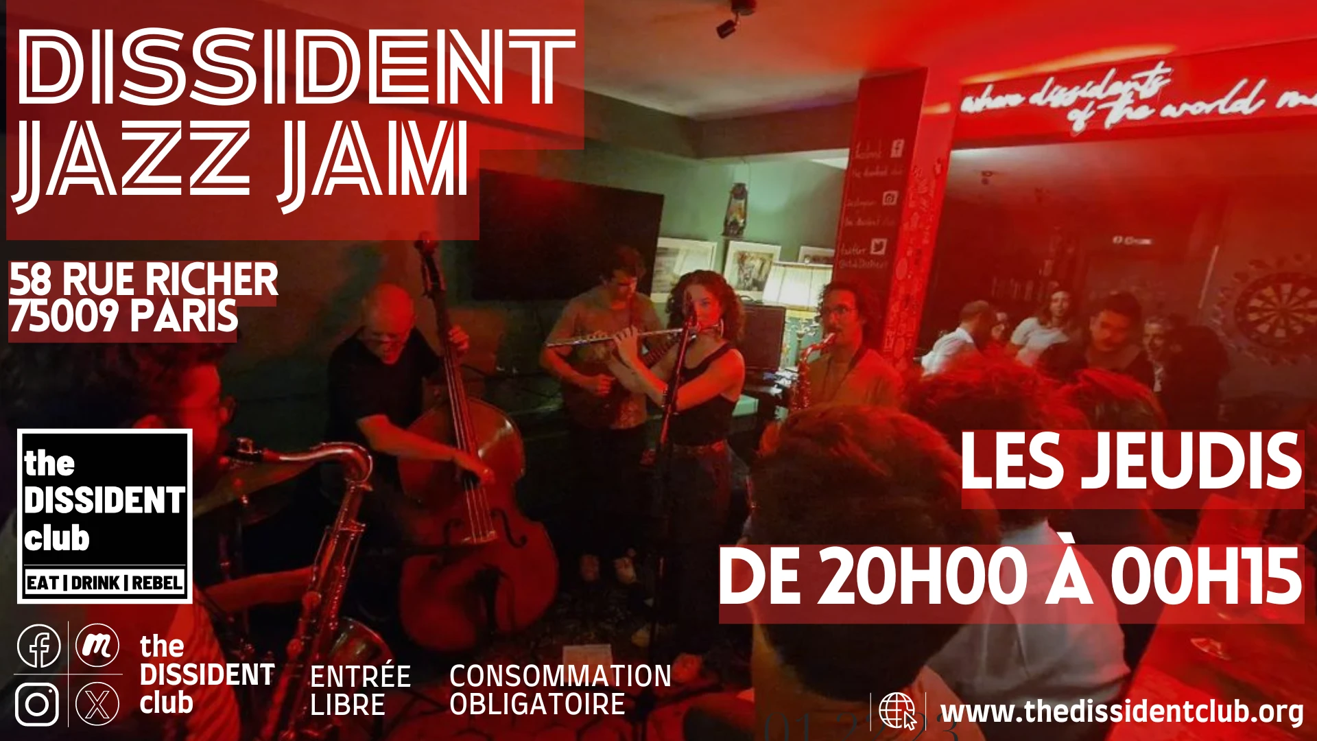 [Les Jeudis] Dissident Jazz Jam Cover