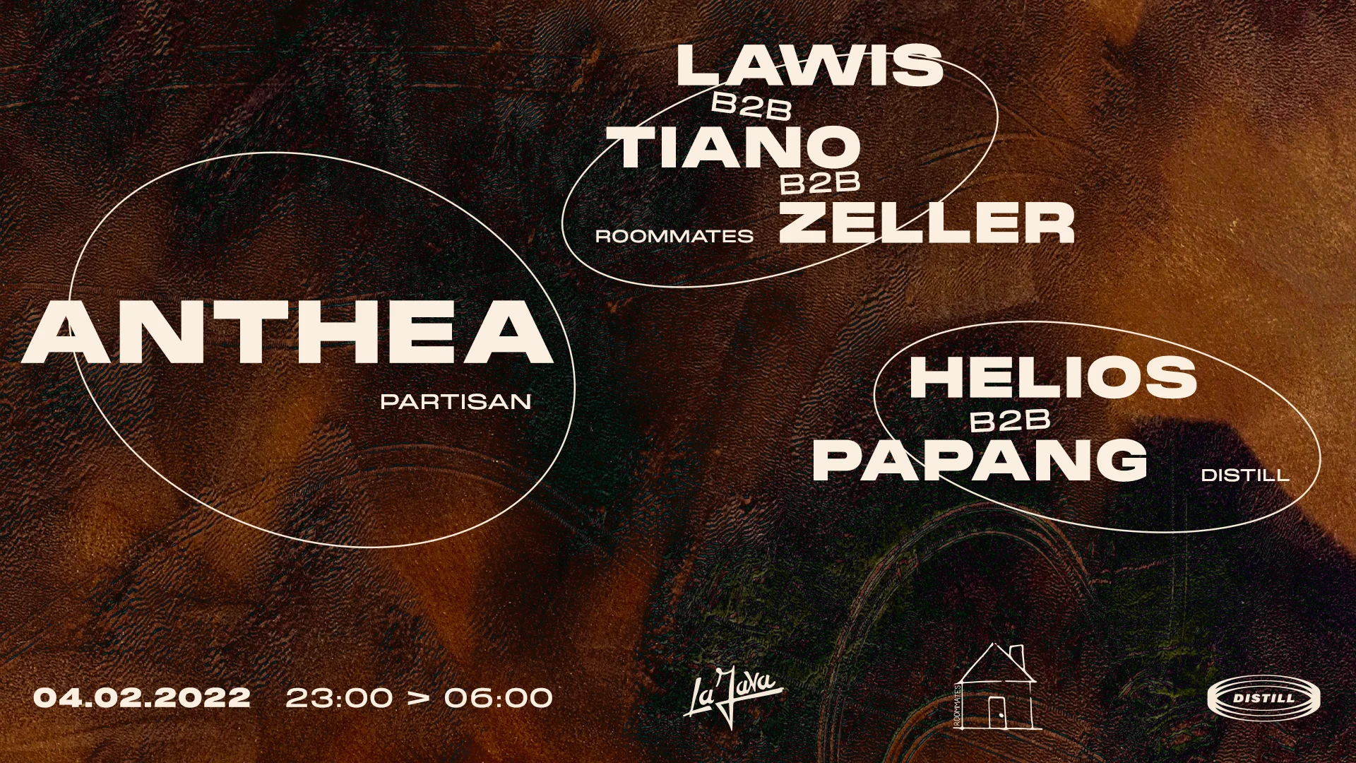 La Java : Anthea (Partisan), Roommates & Distill Cover