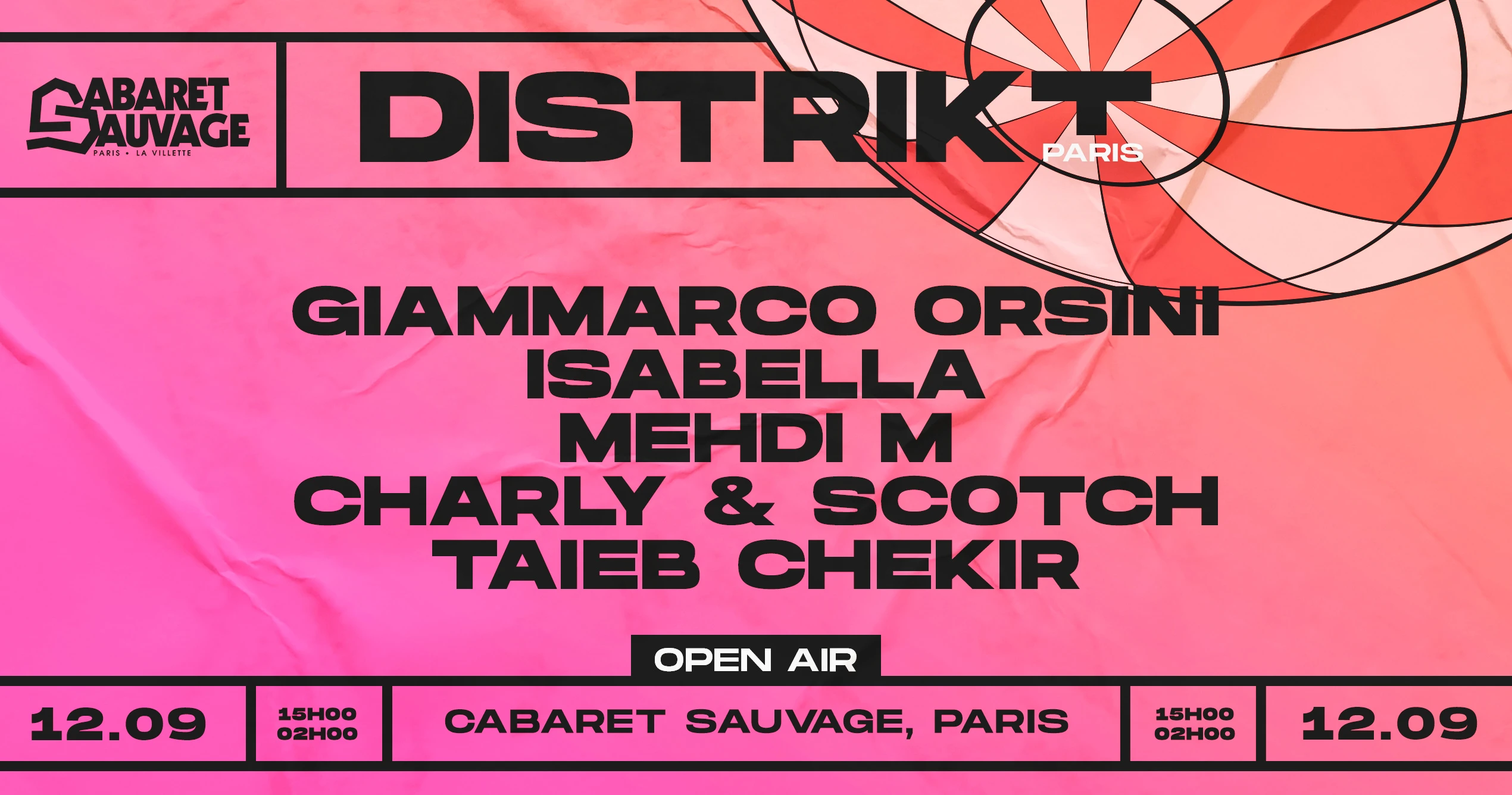 Distrikt Paris • Sunday Gathering (Open Air) Cover