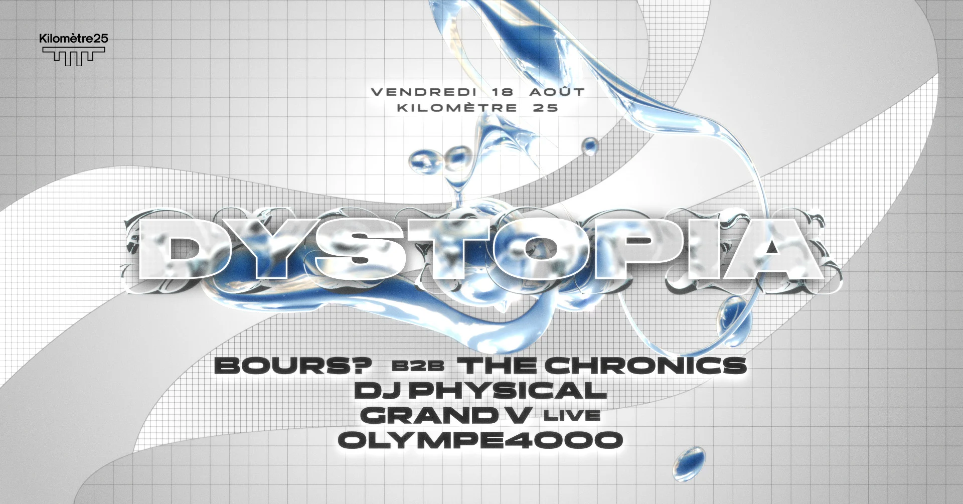 Dystopia : Bours?, The Chronics, Grand V (Live), Olympe4000 Cover