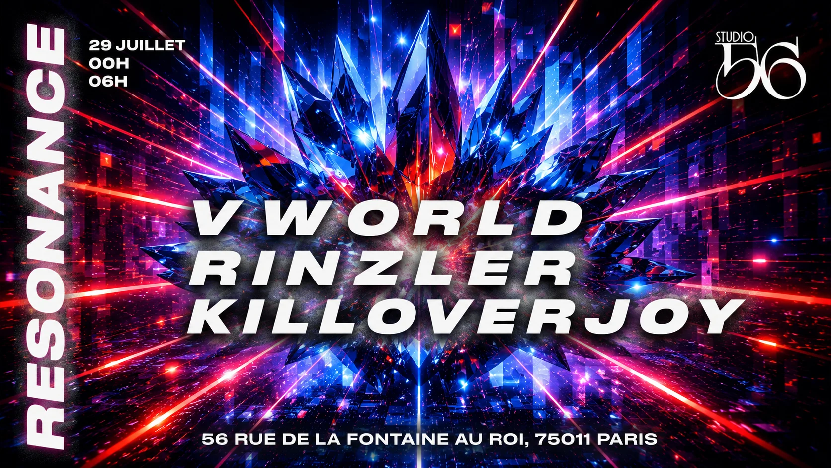 Resonance W/ Vworld , Rinzler, Killoverjoy Cover