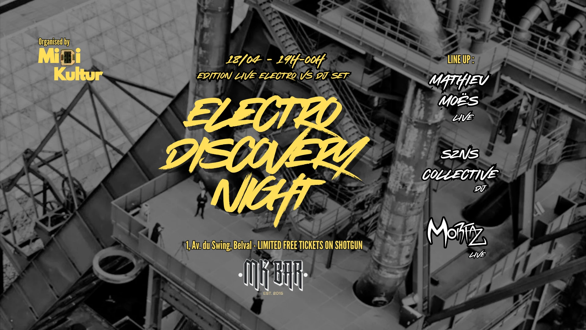 Electronic Discovery Night - Edition Belval - Live Vs Dj Cover