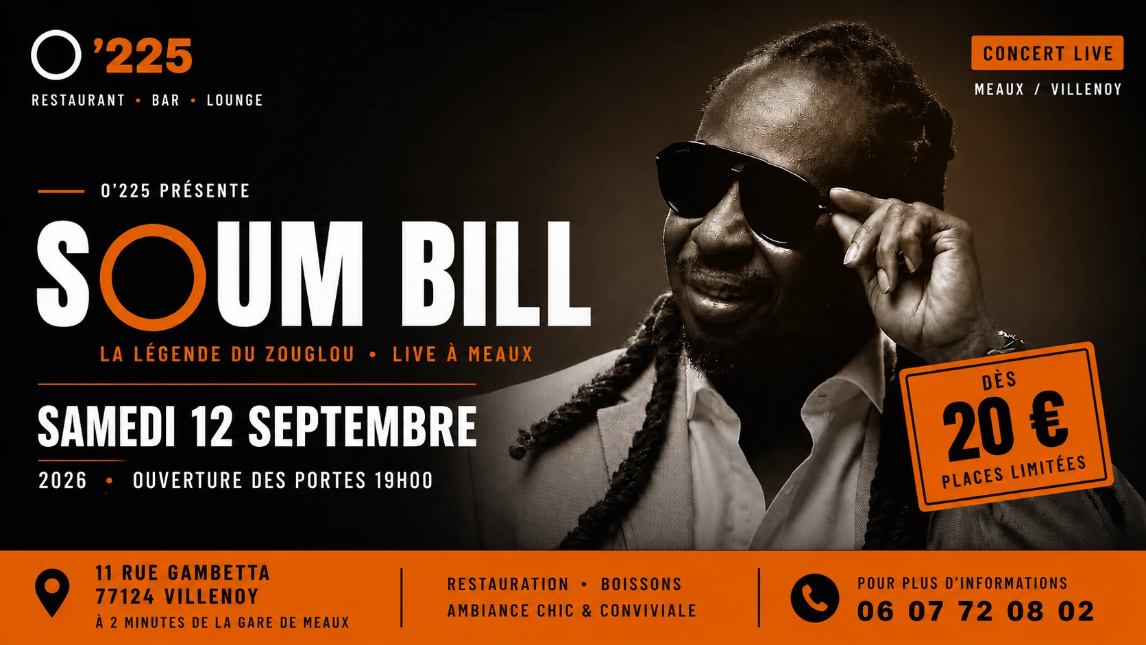 Soum Bill – Concert Live Au O’225 Cover
